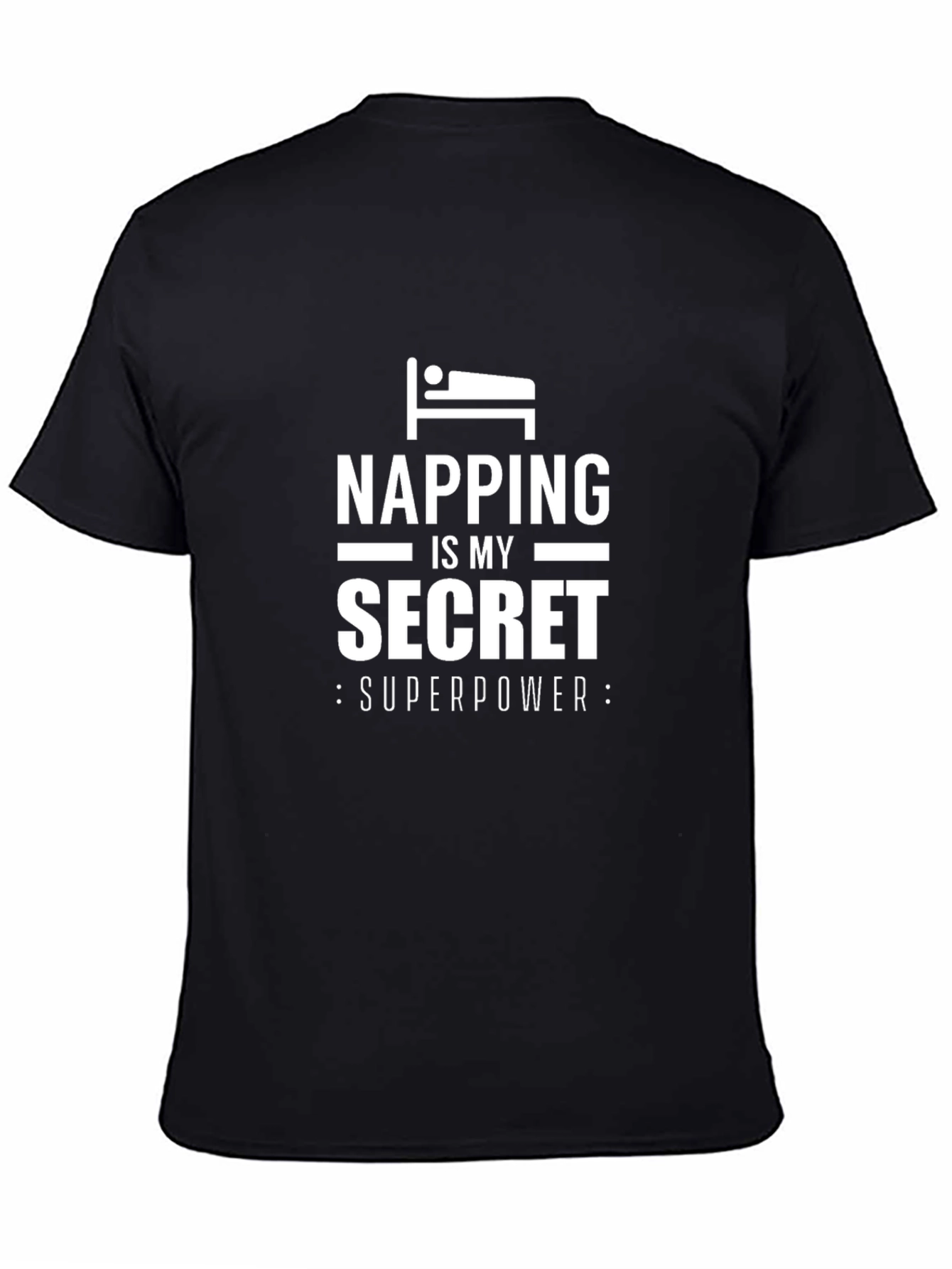 Napping Secret Superpower Black T-Shirt