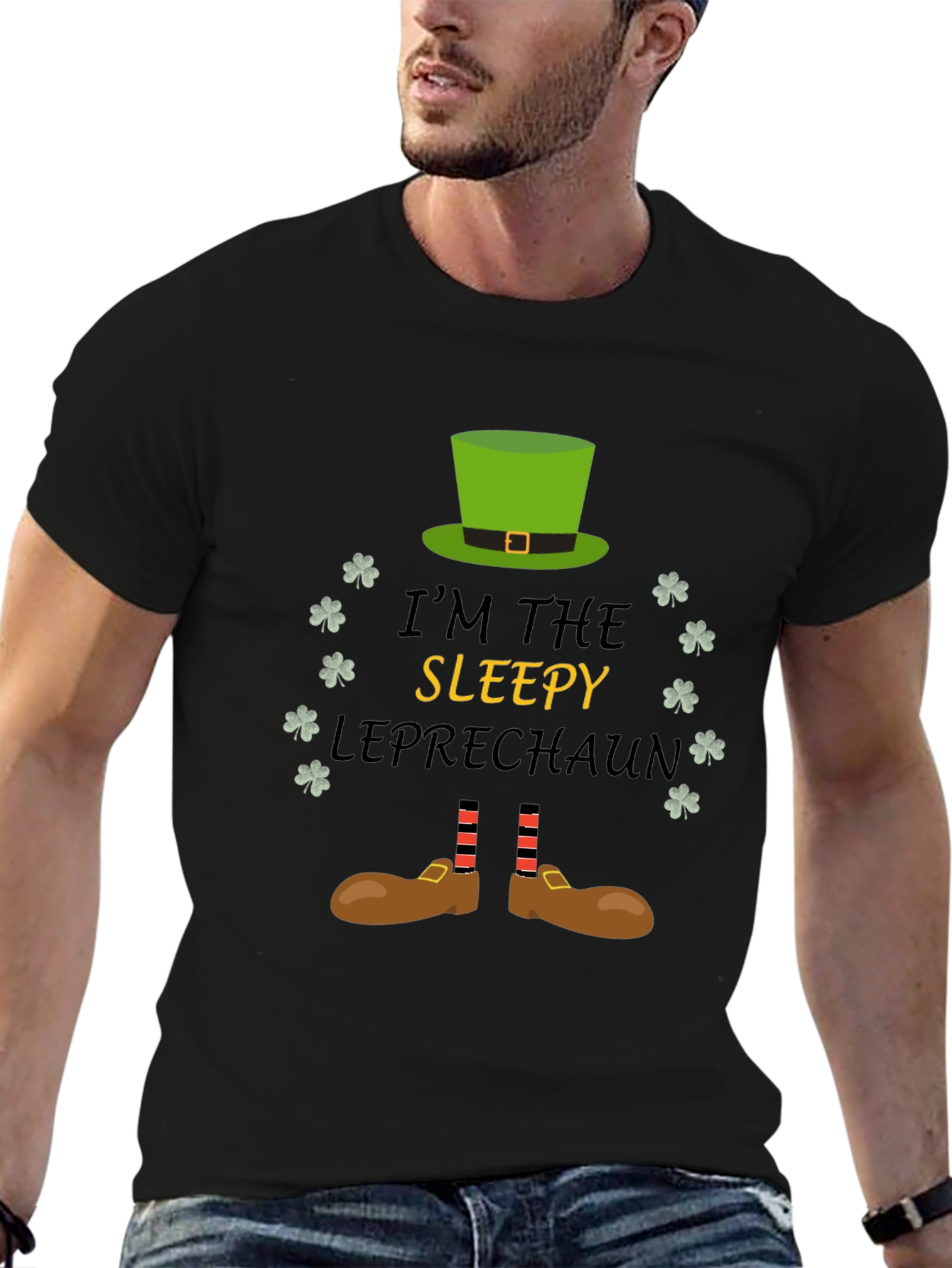 Sleepy Leprechaun St. Patricks Day T-Shirt