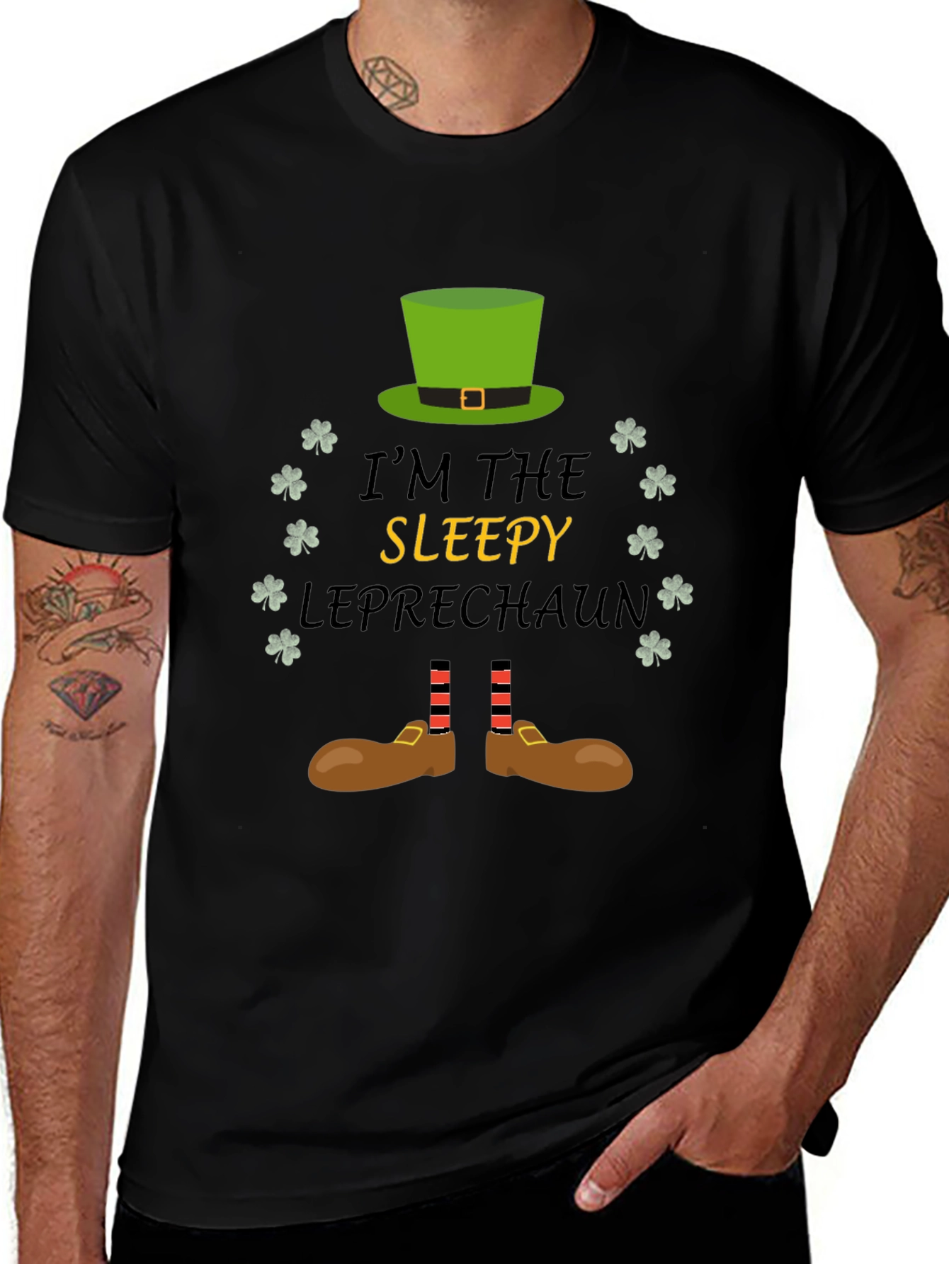 Sleepy Leprechaun St. Patricks Day T-Shirt