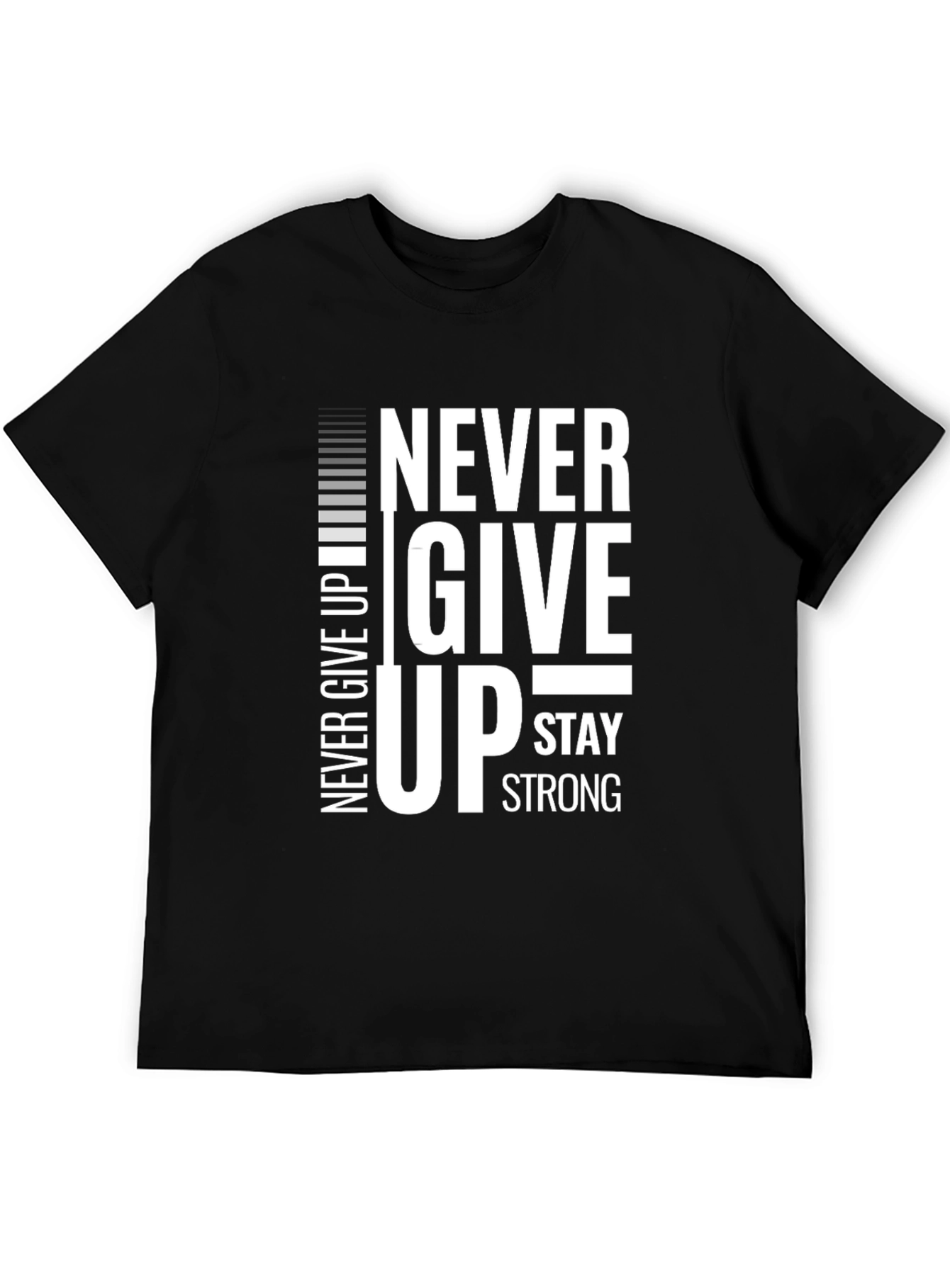 Motivational Never Give Up Graphic T-Shirt