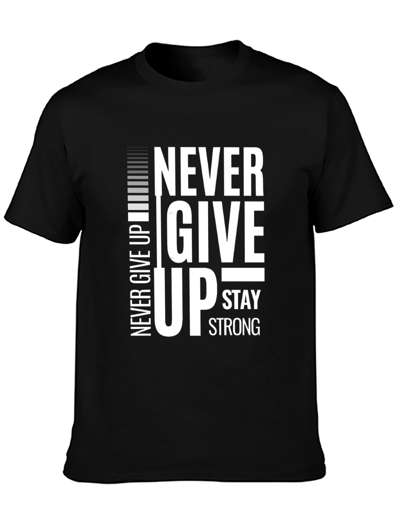 Motivational Never Give Up Graphic T-Shirt