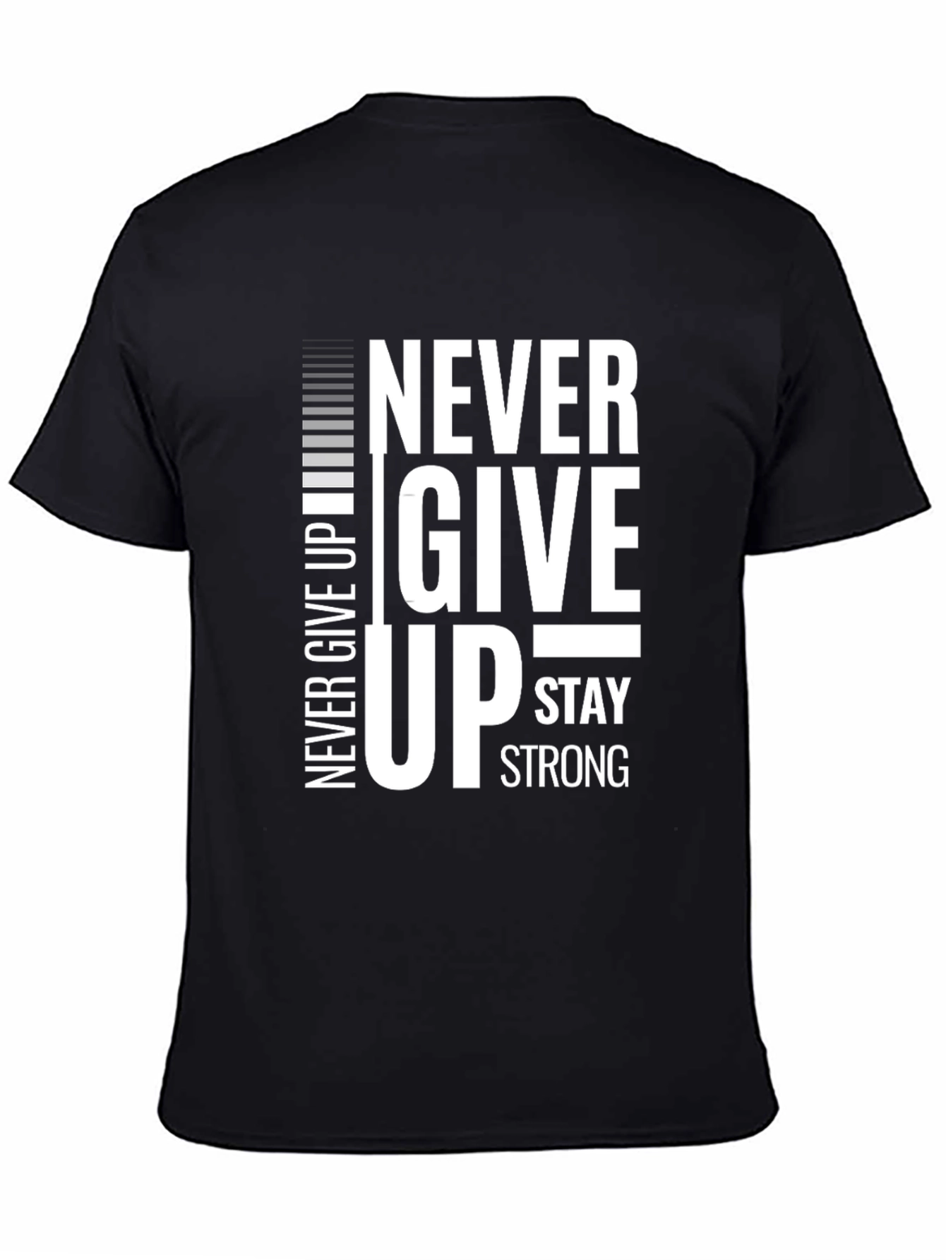 Motivational Never Give Up Graphic T-Shirt