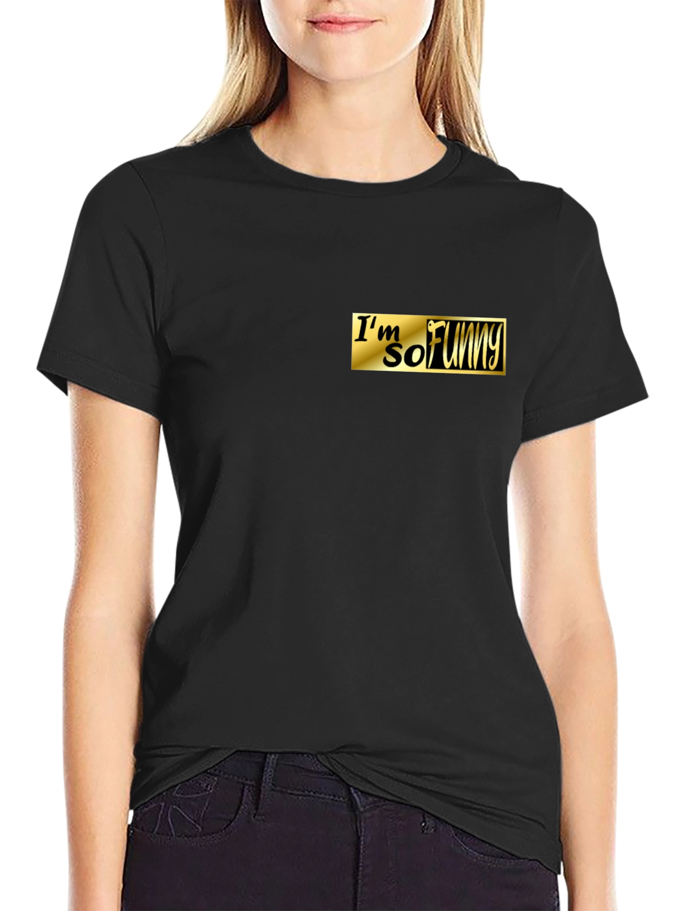 Im So Funny Black Graphic Tee