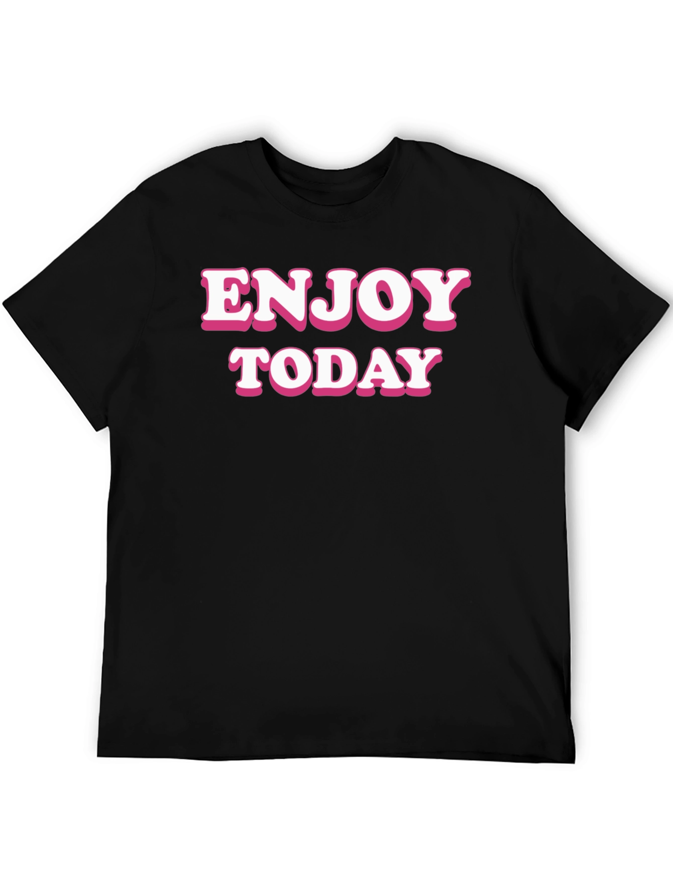 Enjoy Today Black Graphic Tee