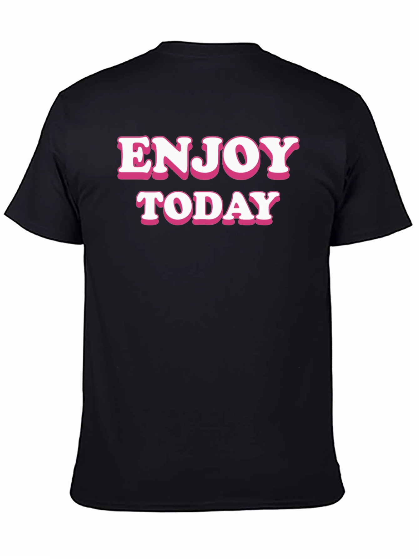 Enjoy Today Black Graphic Tee