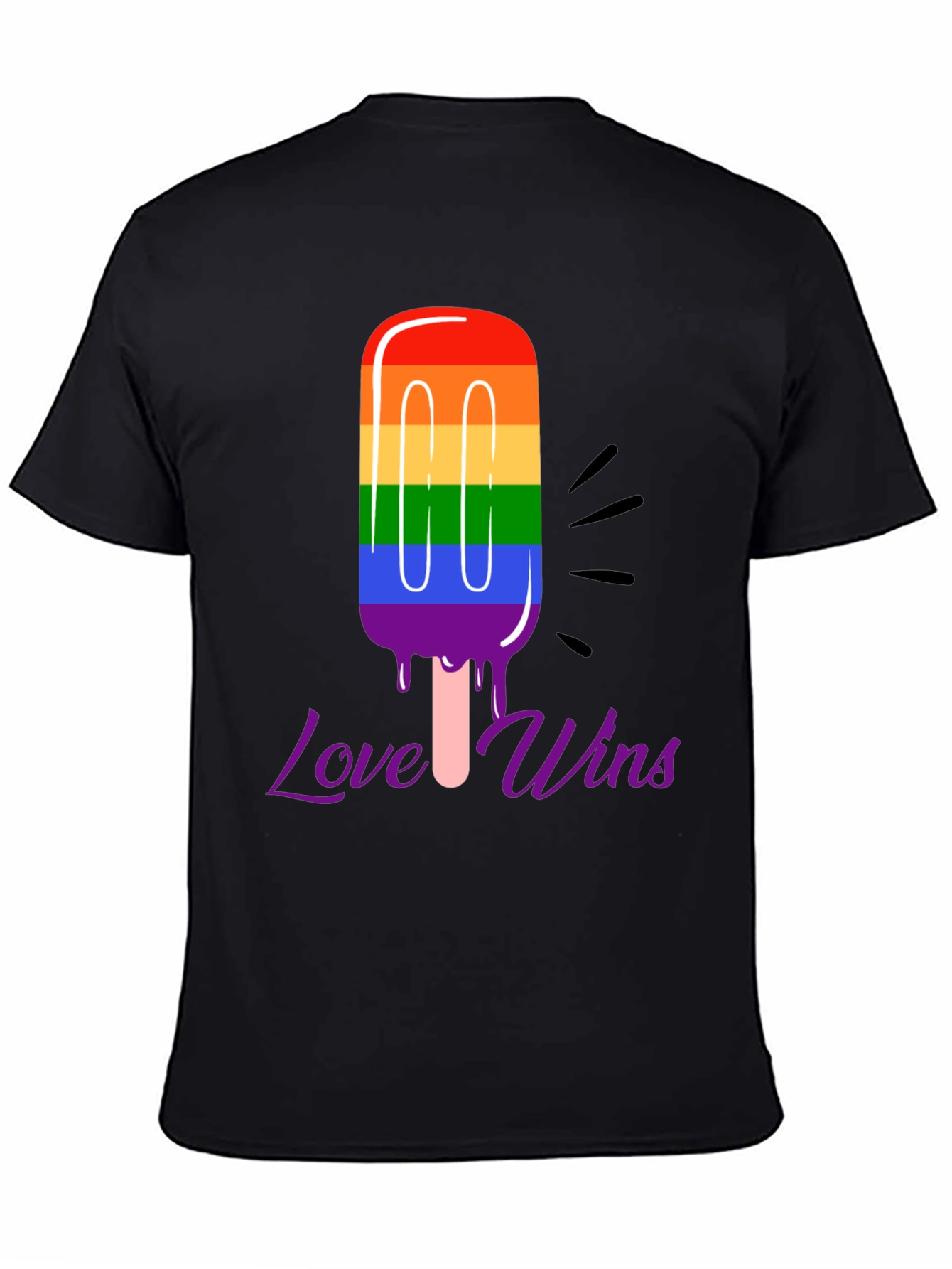 Love Wins LGBTQ Pride Popsicle Graphic Tee