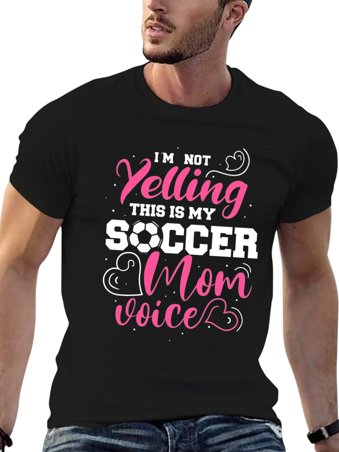 Soccer Mom T-Shirt - Im Not Yelling