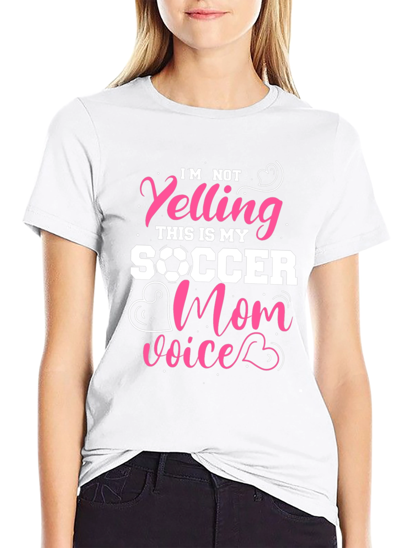 Soccer Mom T-Shirt - Im Not Yelling