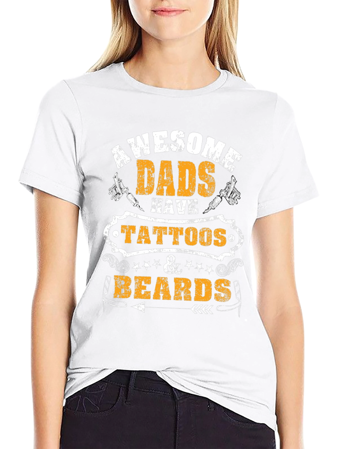 Awesome Dads Tattoos & Beards T-Shirt