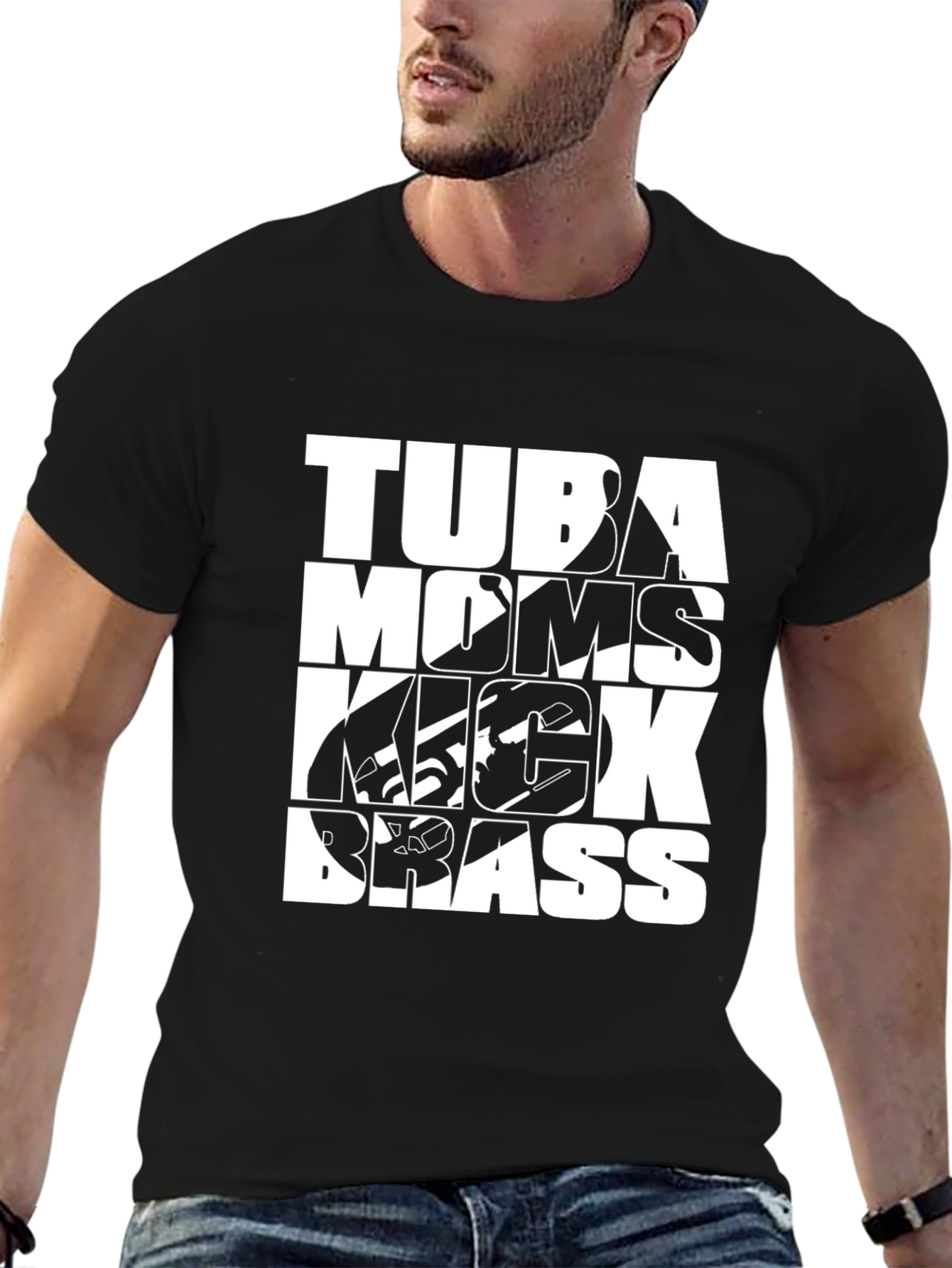 Tuba Moms Kick Brass Graphic Tee
