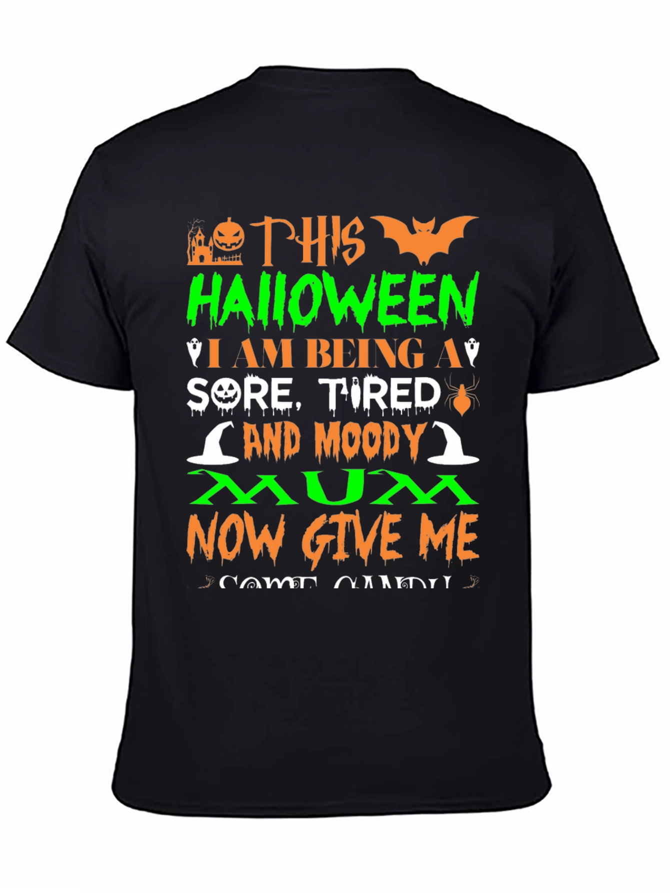 Halloween Moody Mum T-Shirt