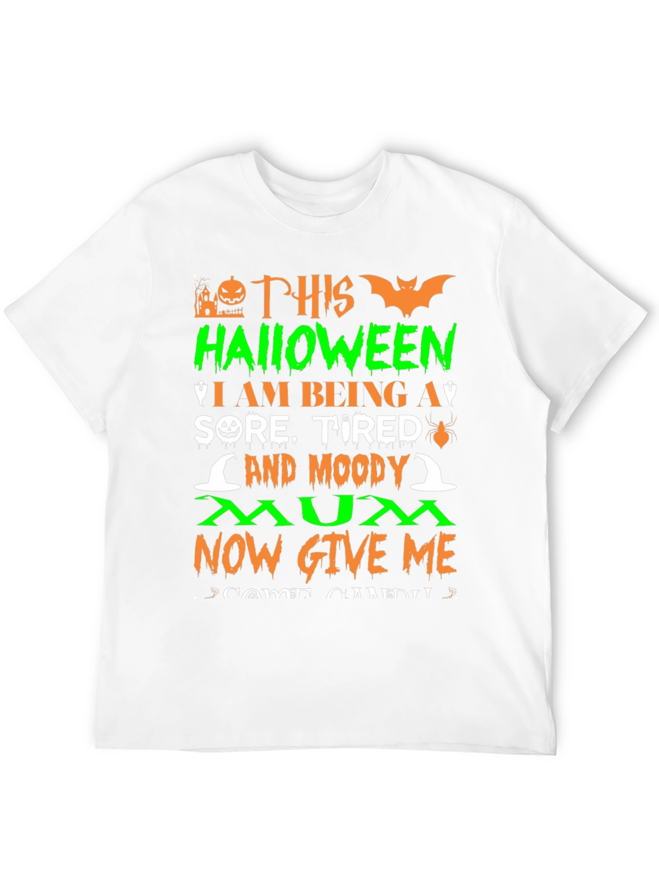 Halloween Moody Mum T-Shirt
