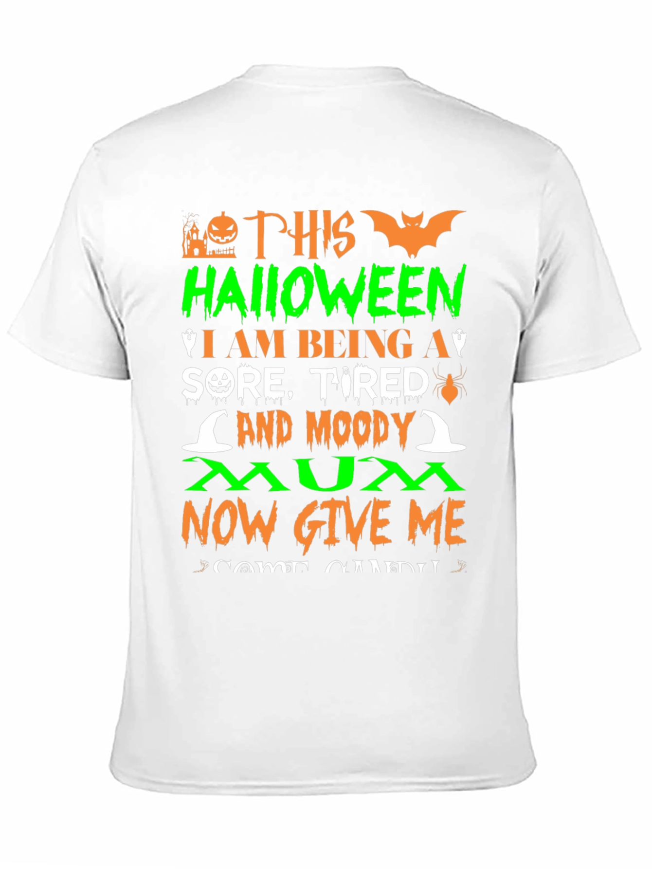 Halloween Moody Mum T-Shirt