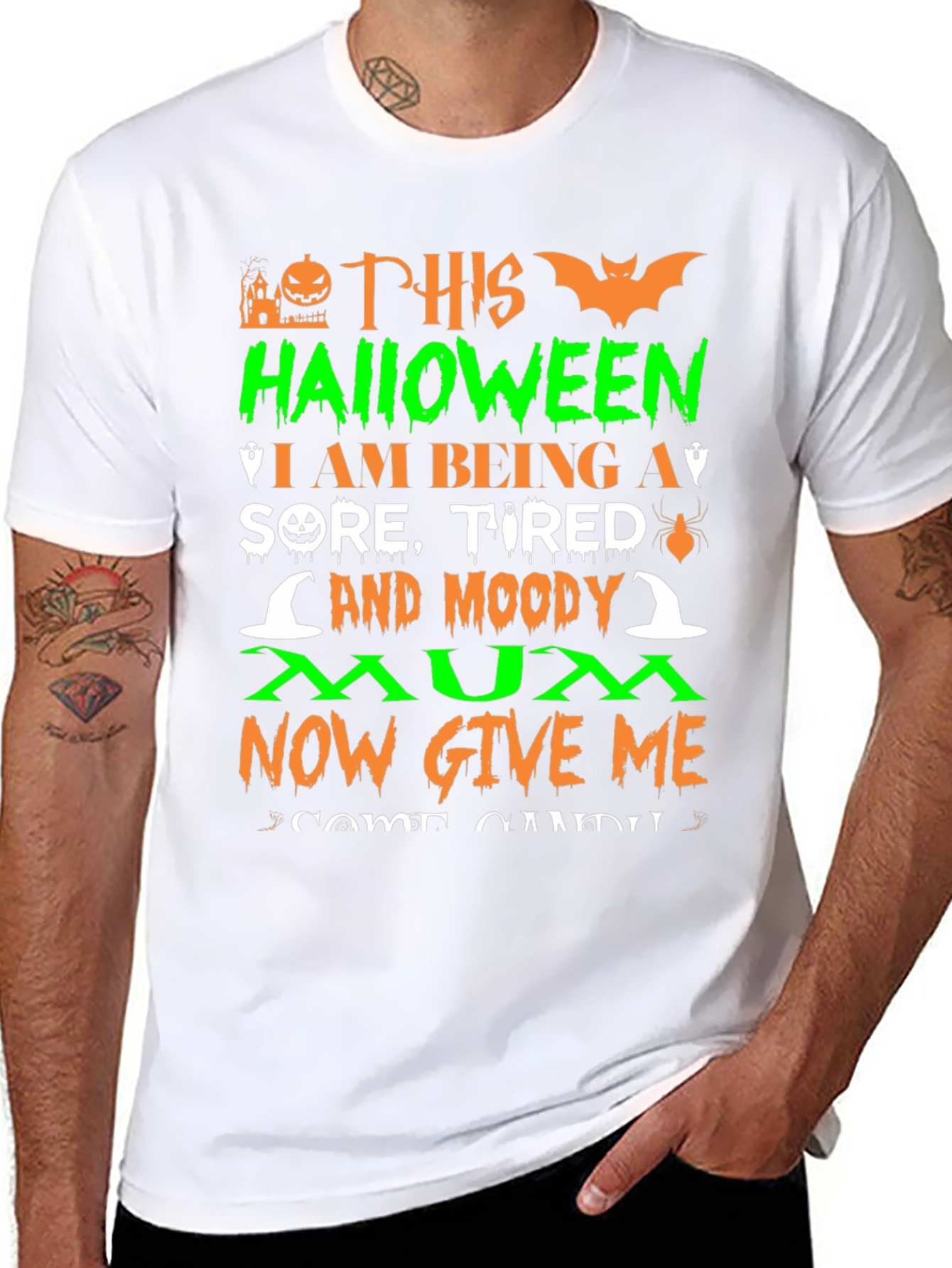 Halloween Moody Mum T-Shirt