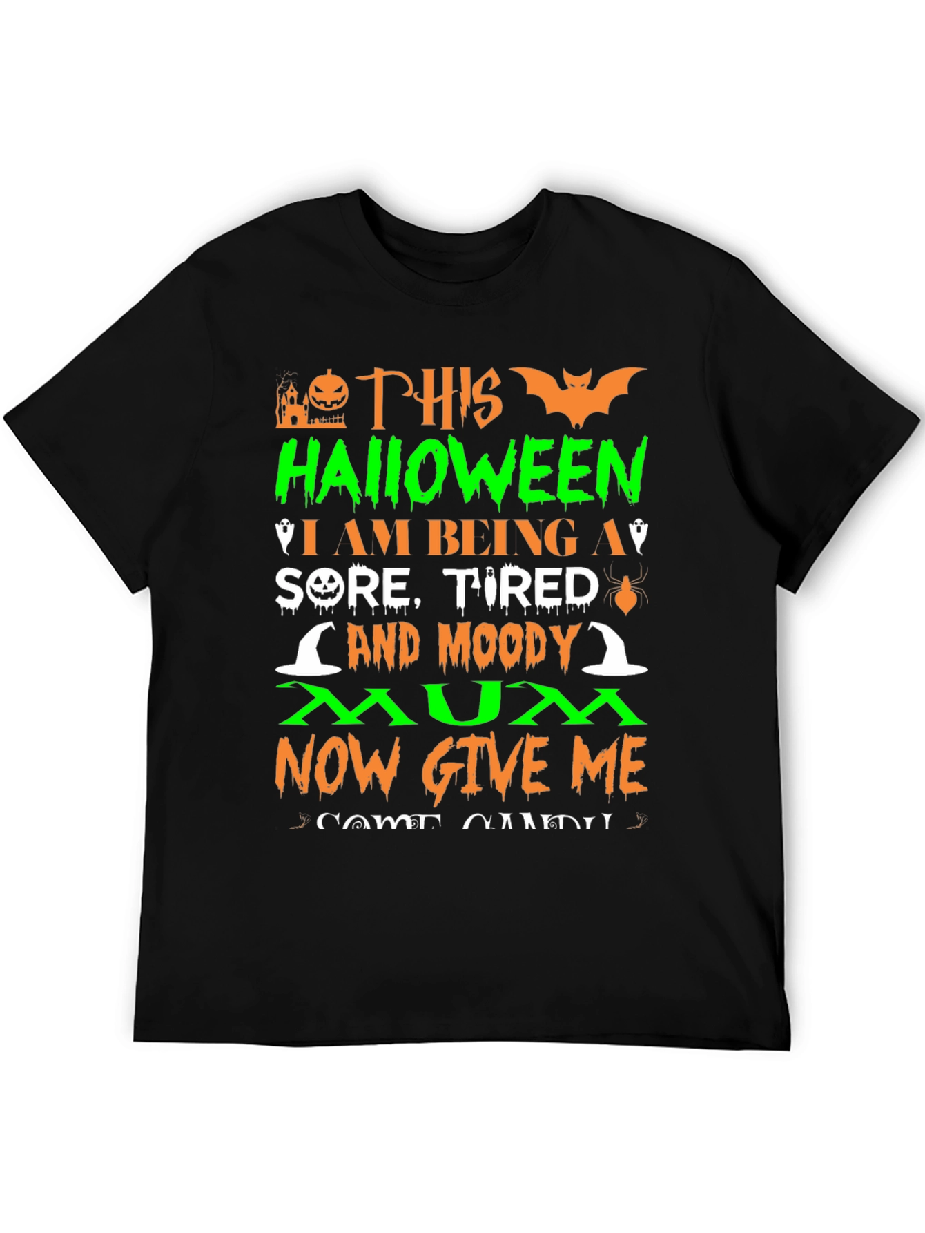 Halloween Moody Mum T-Shirt