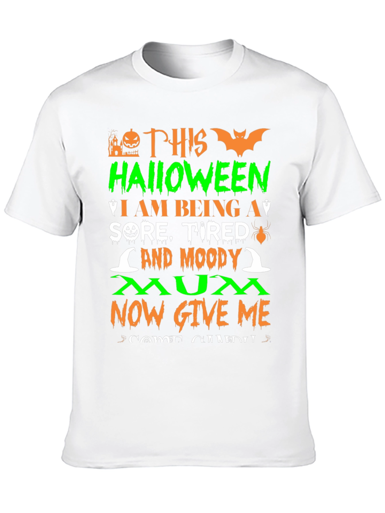 Halloween Moody Mum T-Shirt
