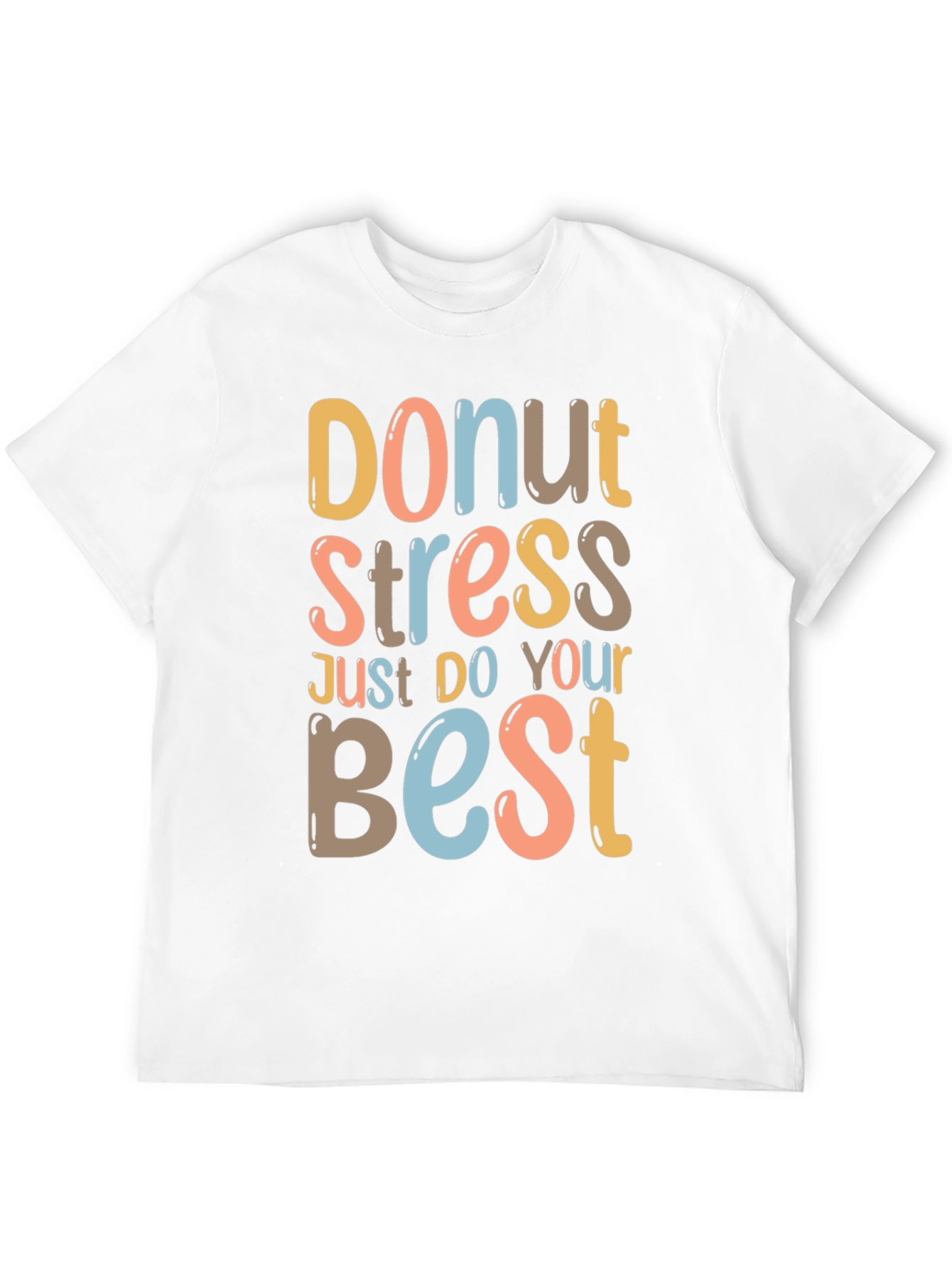 Donut Stress Graphic Tee - Relaxed Fit Comfort