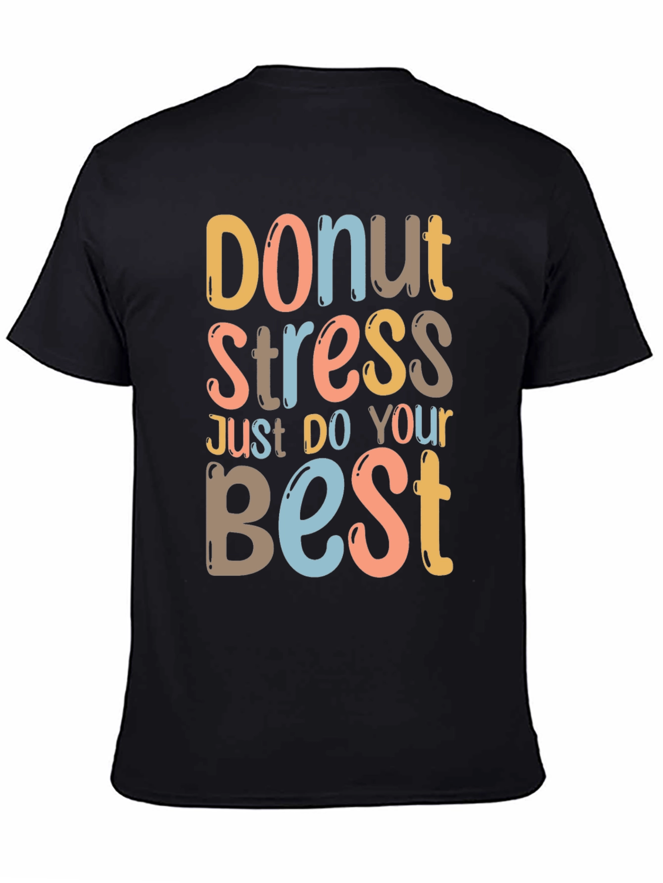 Donut Stress Graphic Tee - Relaxed Fit Comfort
