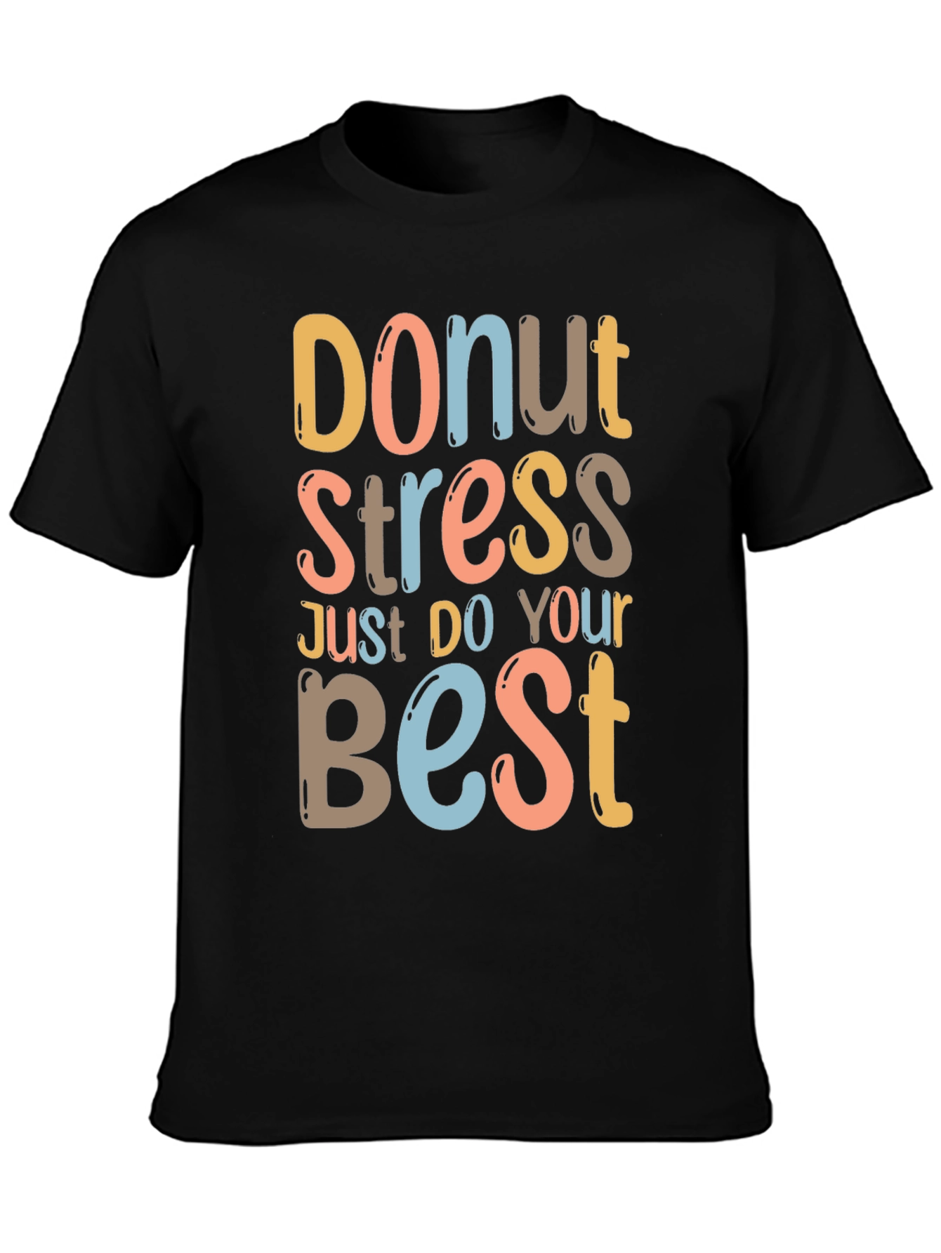 Donut Stress Graphic Tee - Relaxed Fit Comfort