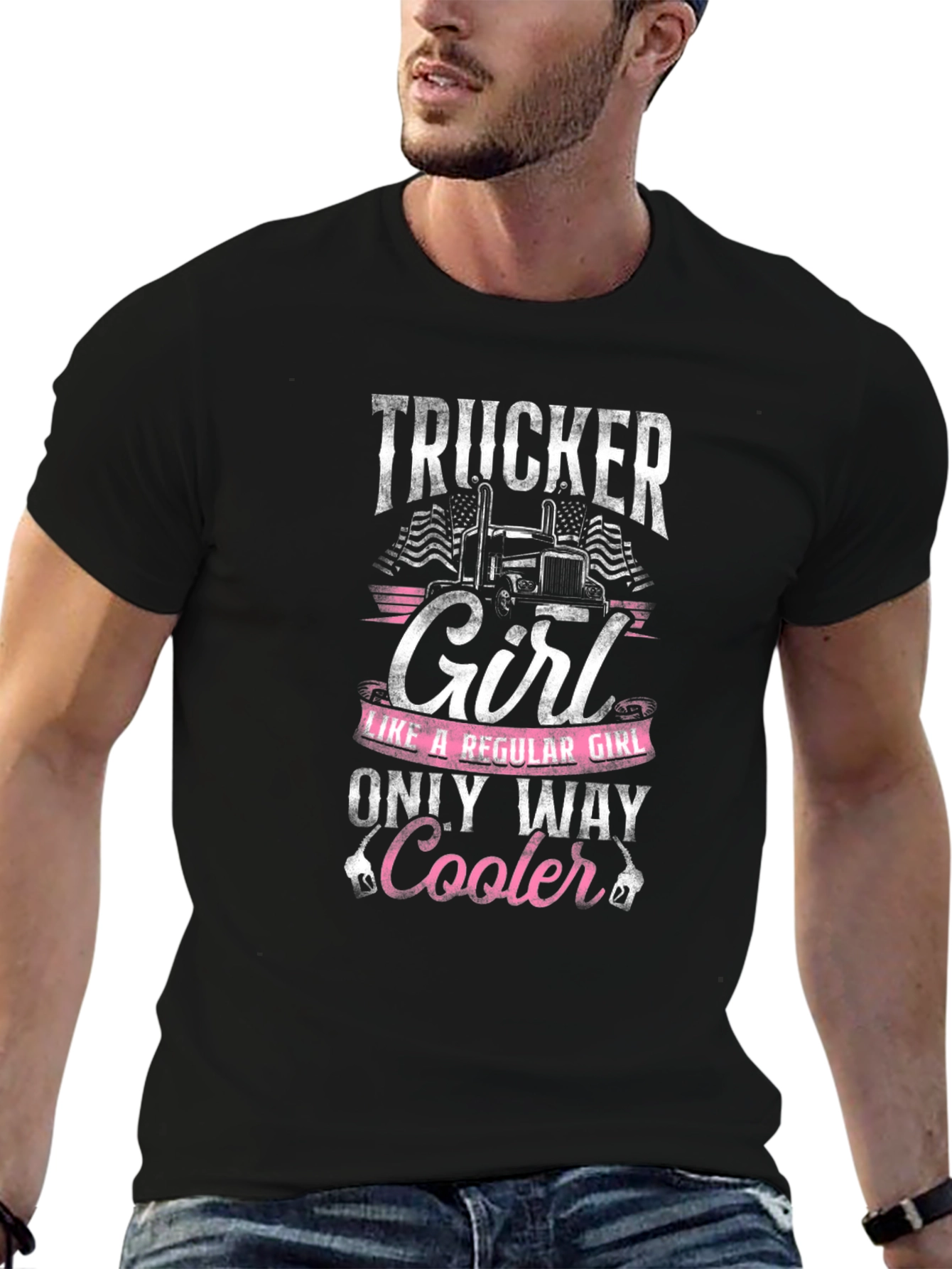 Trucker Girl T-Shirt - Only Way Cooler!