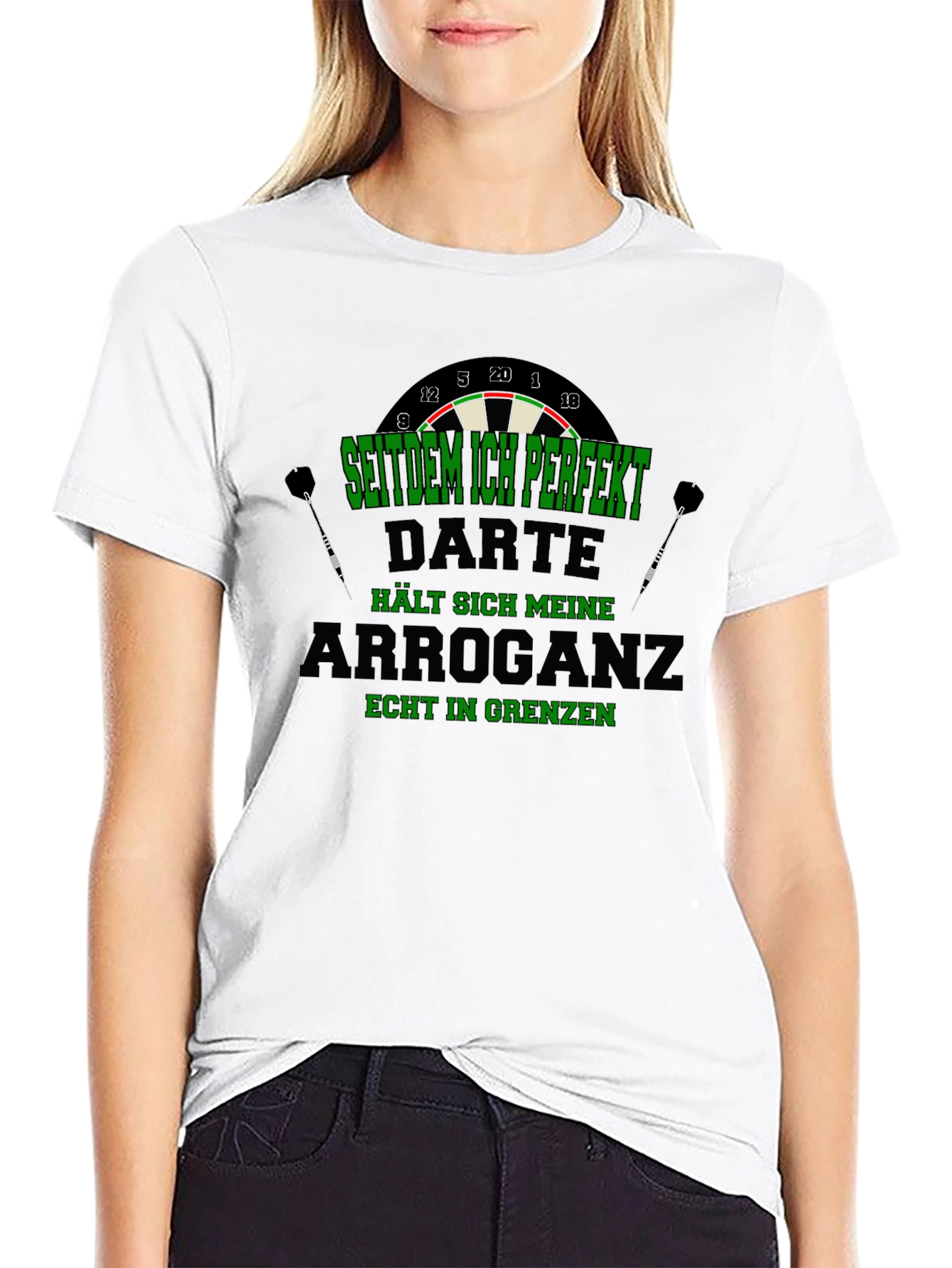 Darts Arrogance T-Shirt - Dart Player Humor Tee