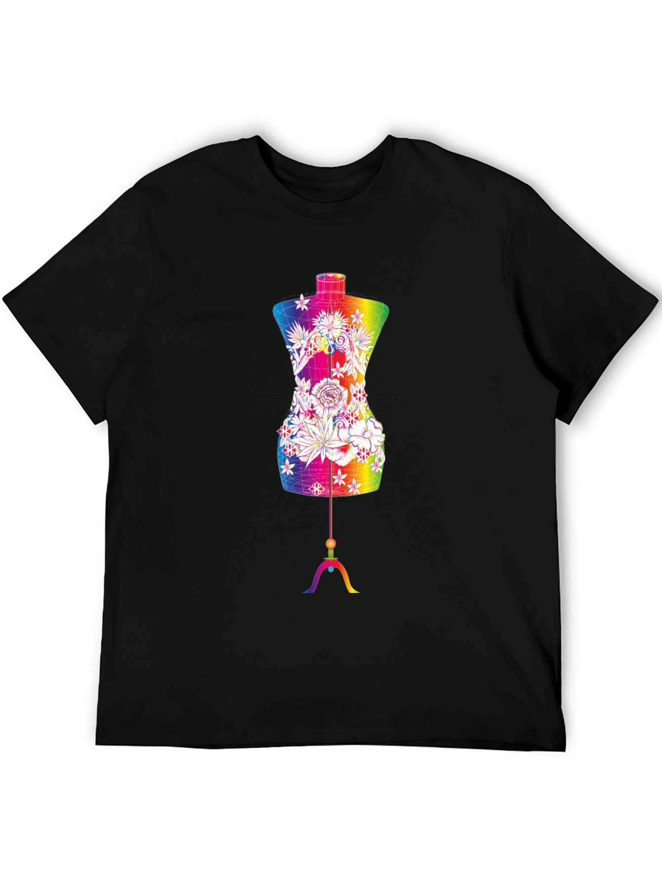Rainbow Floral Mannequin Tee