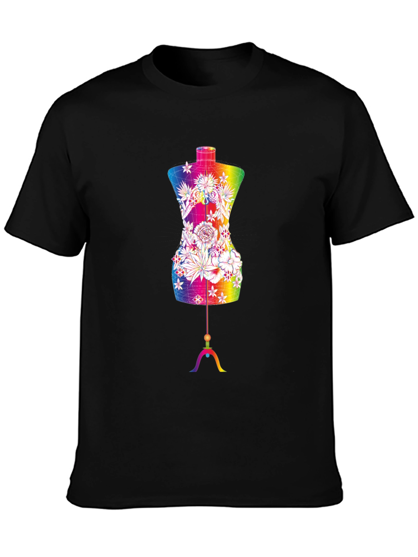 Rainbow Floral Mannequin Tee