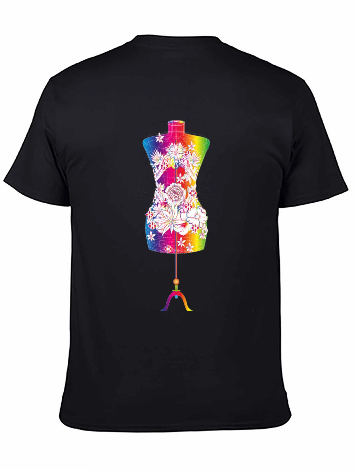 Rainbow Floral Mannequin Tee