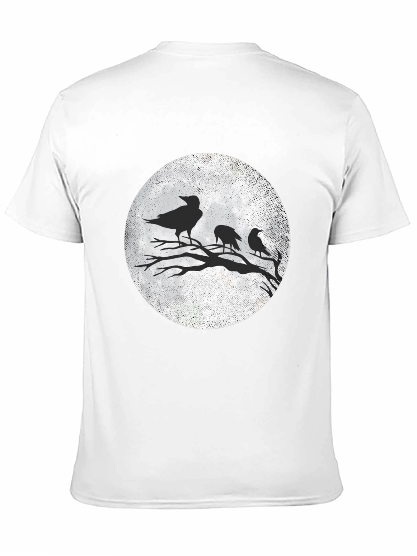 Raven Moon Graphic T-Shirt - Black Crow Tee