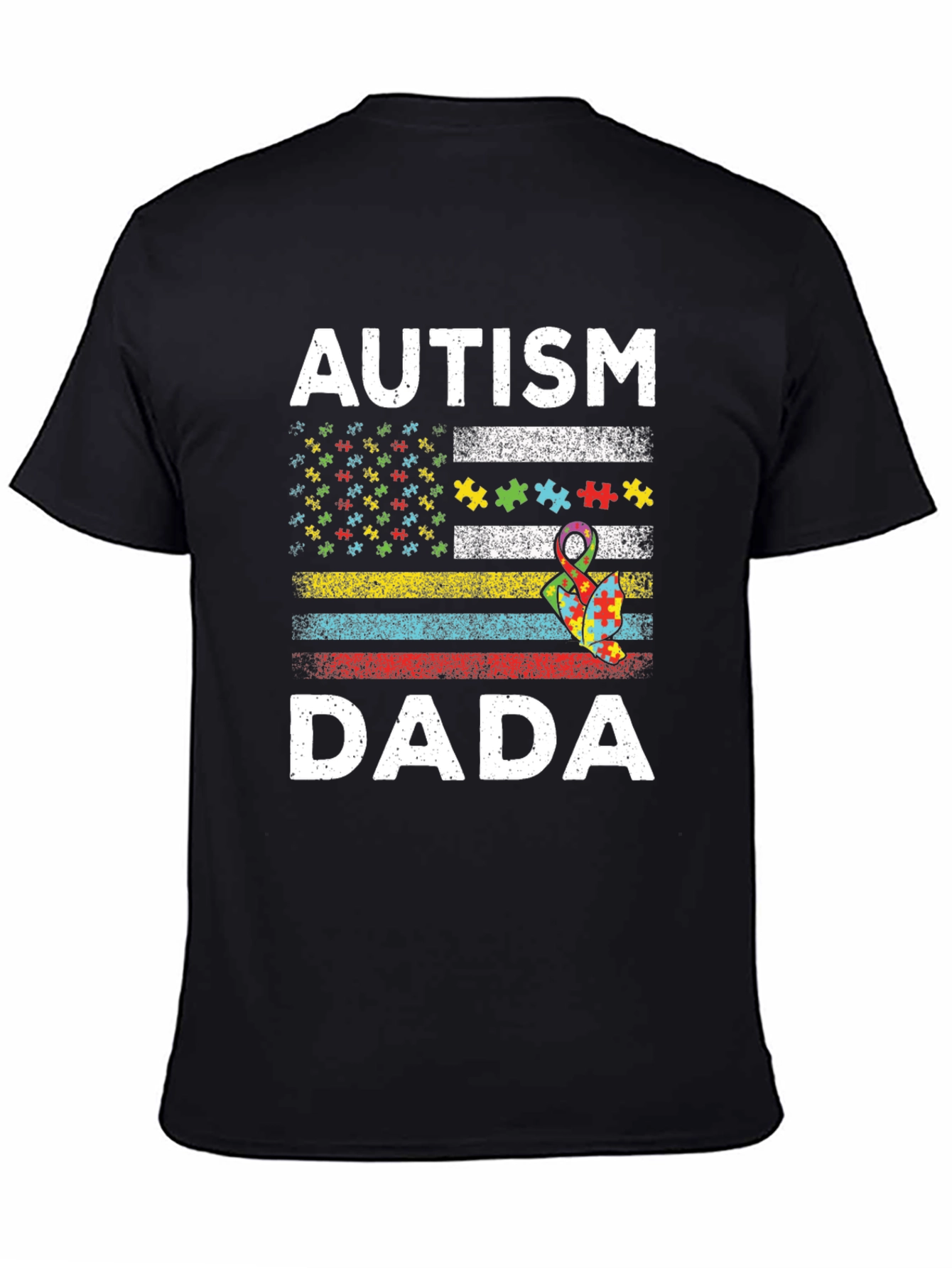 Autism Dada T-Shirt Puzzle Piece Awareness
