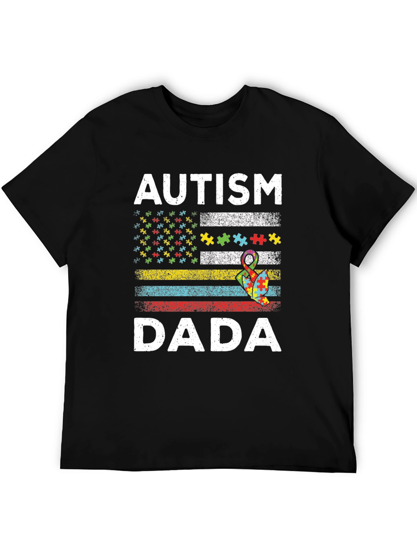 Autism Dada T-Shirt Puzzle Piece Awareness
