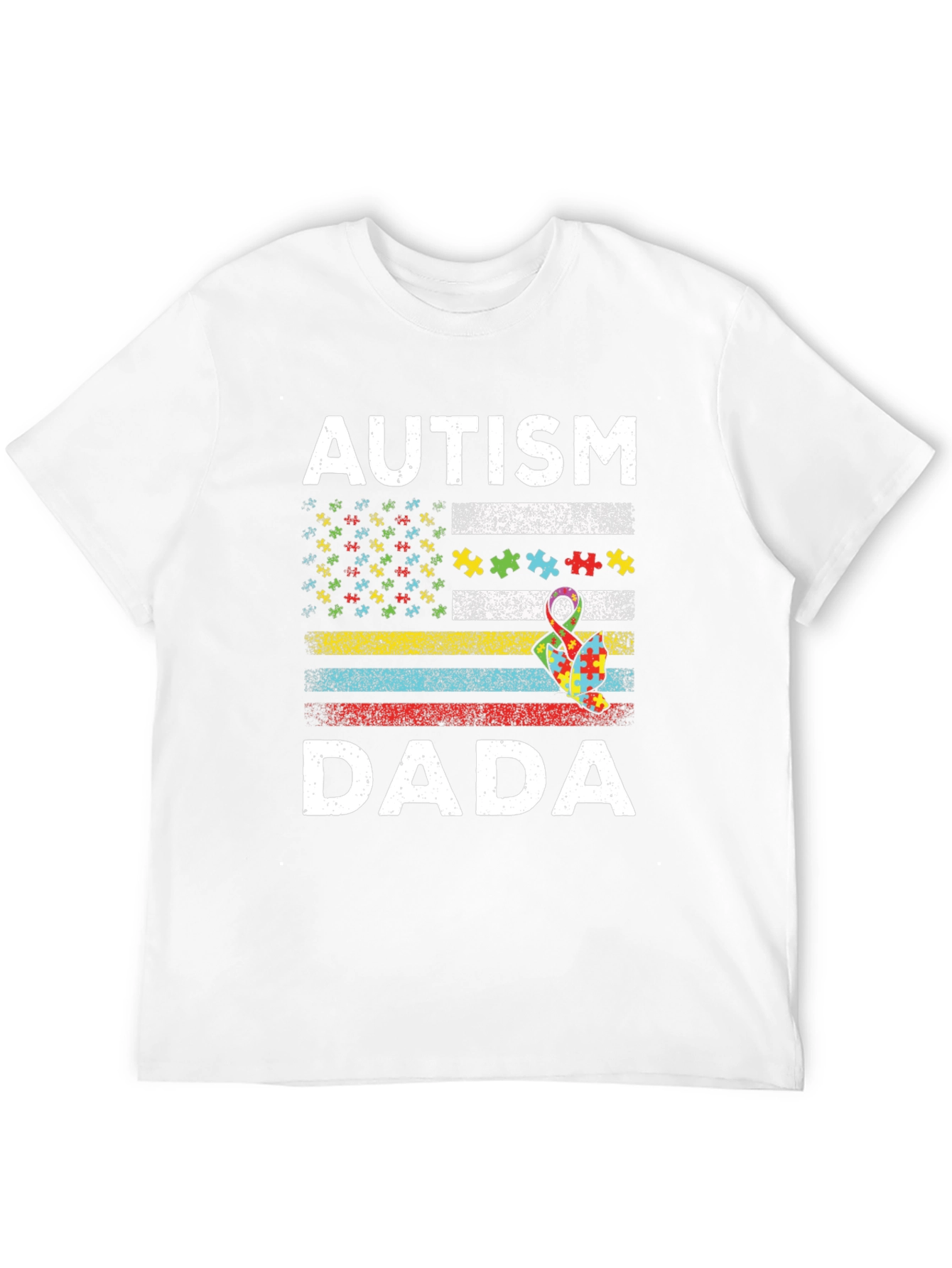 Autism Dada T-Shirt Puzzle Piece Awareness