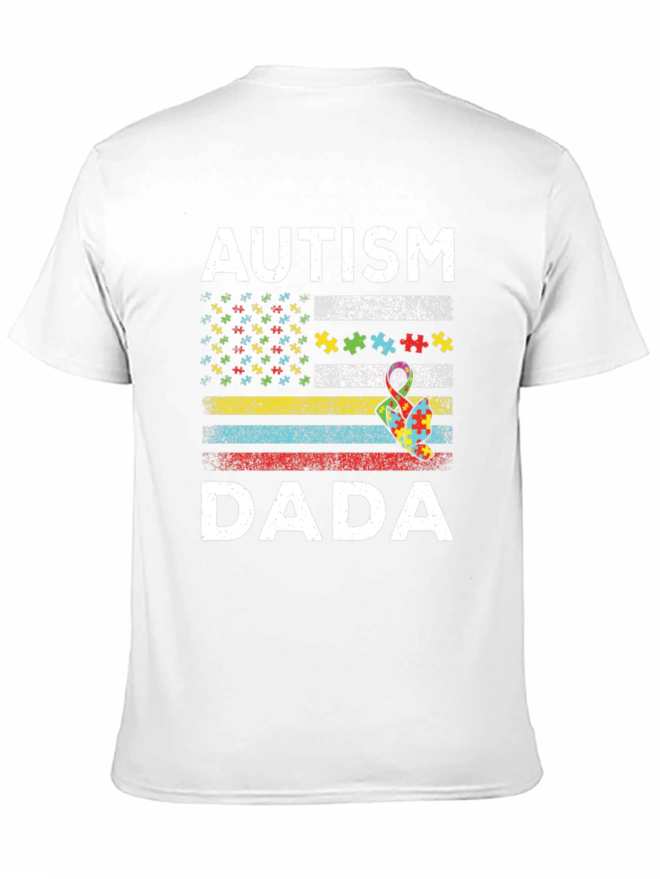 Autism Dada T-Shirt Puzzle Piece Awareness