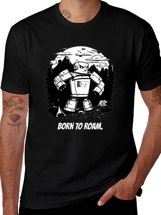 Born to Roam Robot Graphic Tee