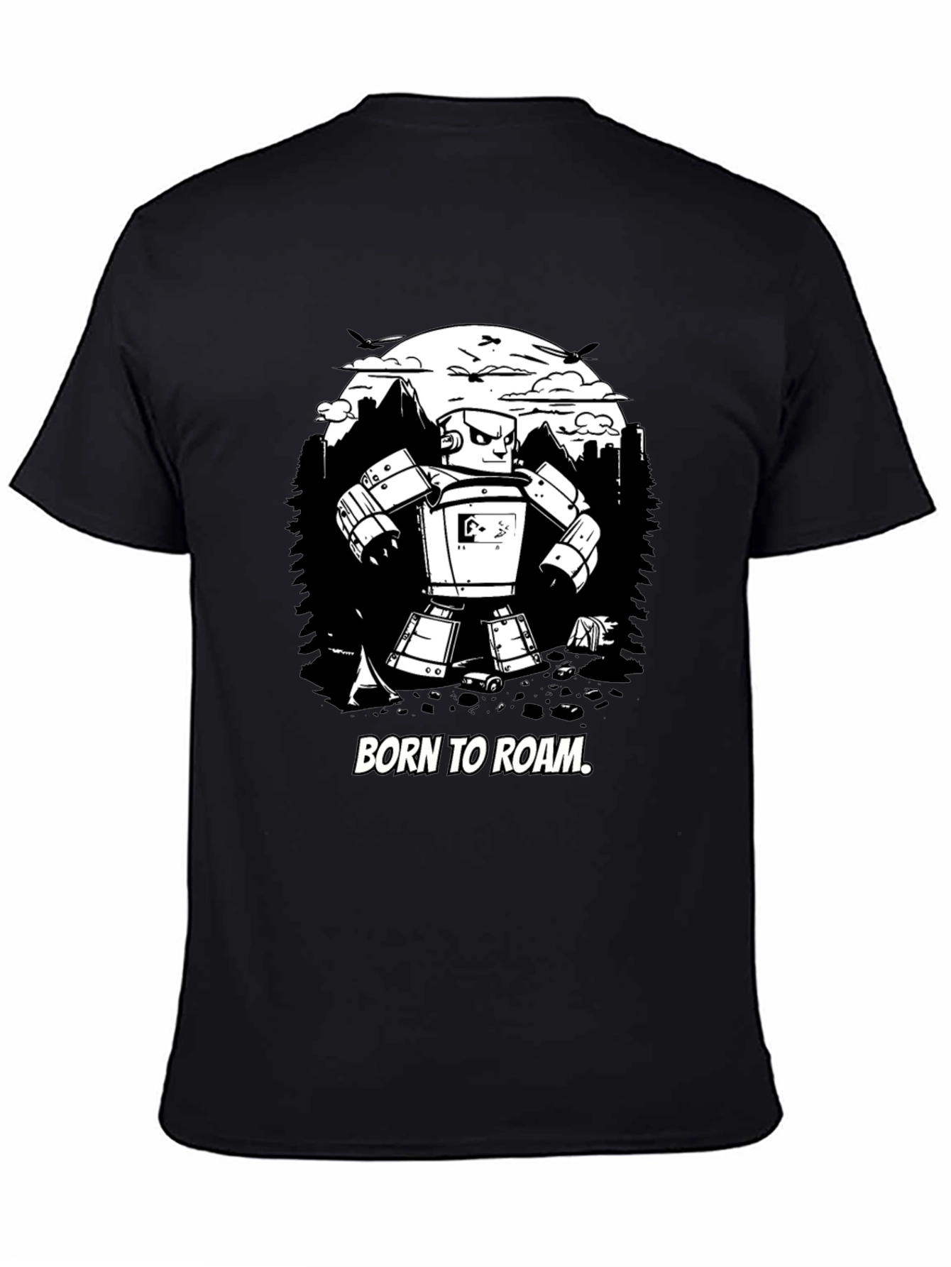 Born to Roam Robot Graphic Tee