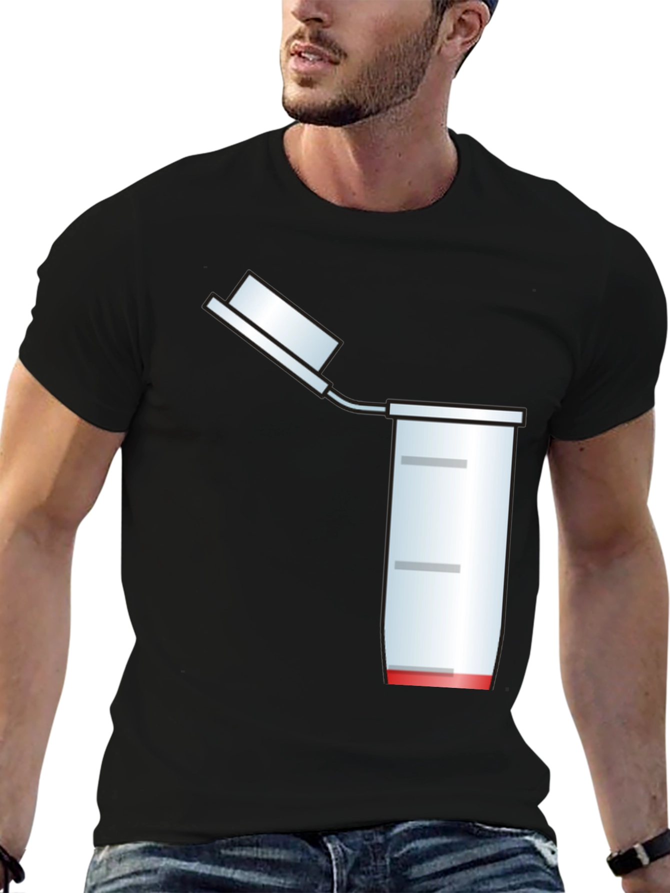 Funny Science T-Shirt: Lab Tube Humor