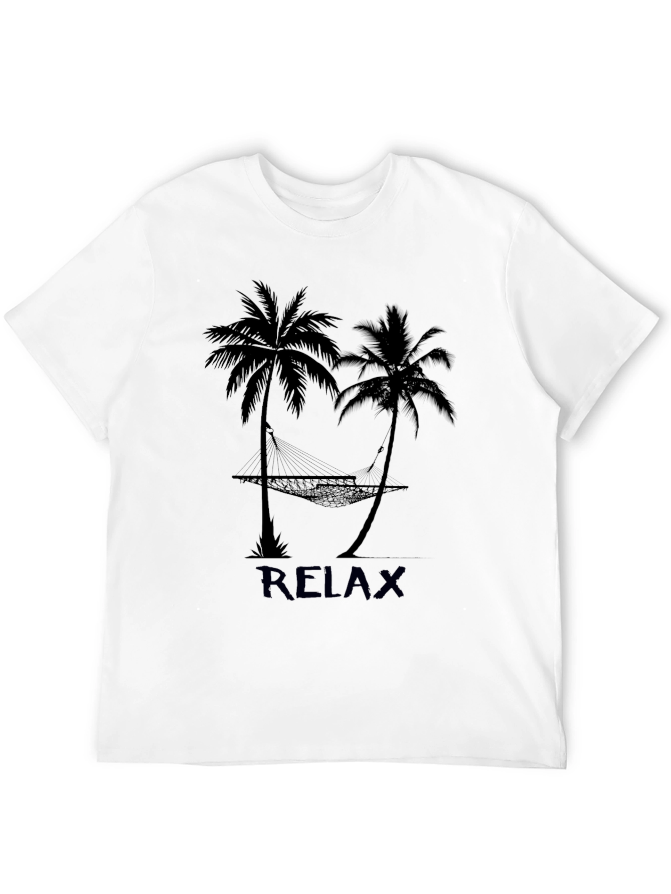 Relax Palm Tree Hammock Graphic T-Shirt