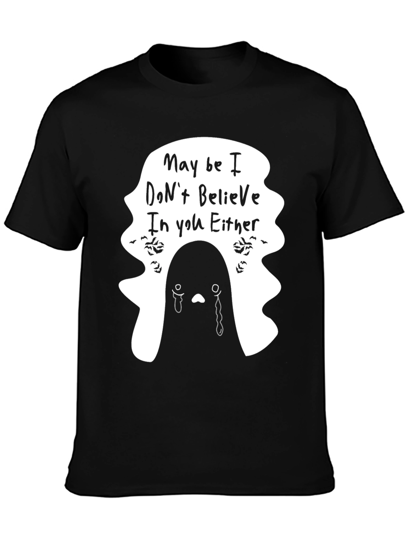 Emo Ghost T-Shirt - Maybe I Dont Believe
