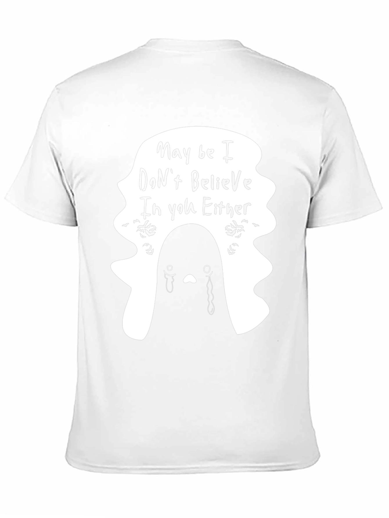Emo Ghost T-Shirt - Maybe I Dont Believe