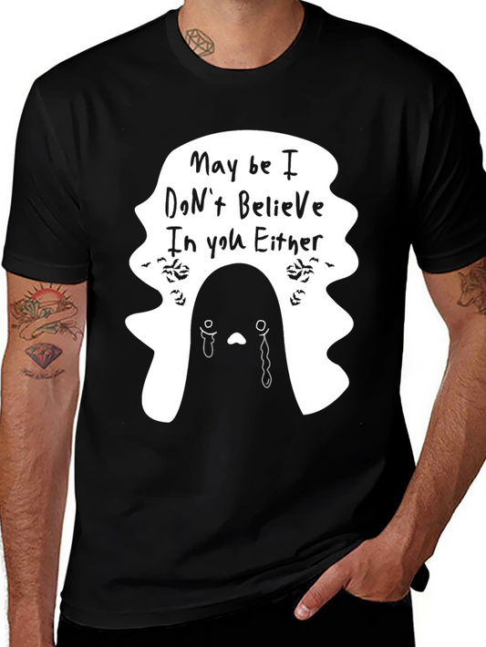 Emo Ghost T-Shirt - Maybe I Dont Believe