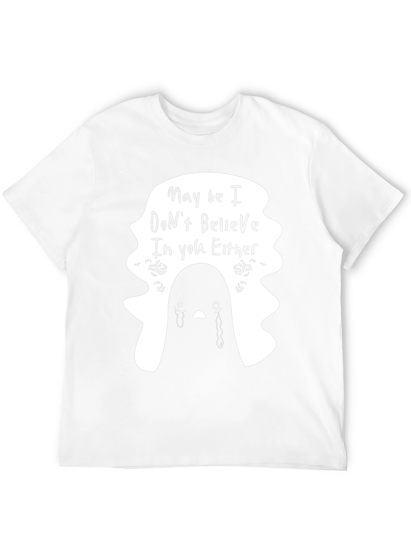Emo Ghost T-Shirt - Maybe I Dont Believe