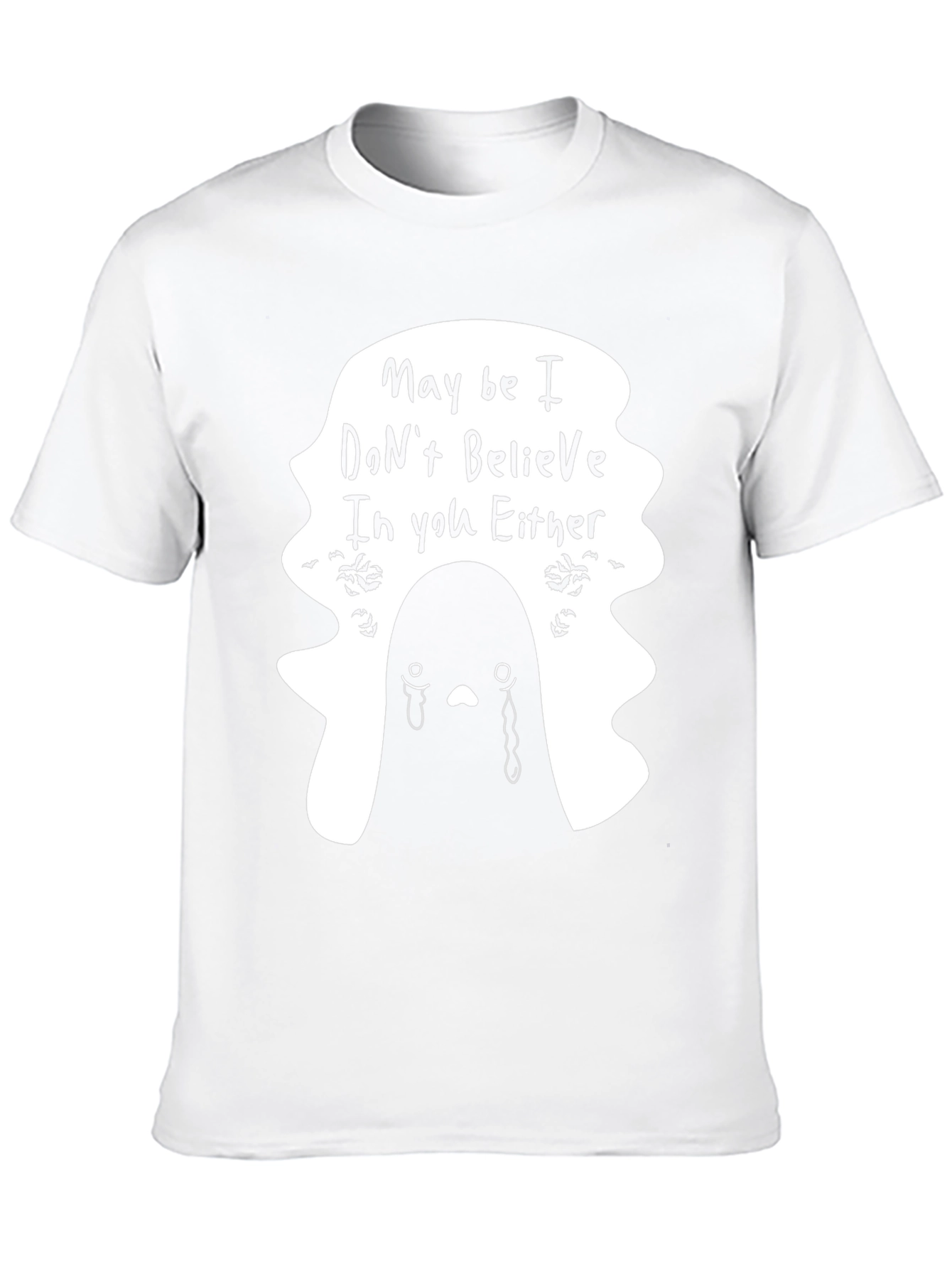 Emo Ghost T-Shirt - Maybe I Dont Believe