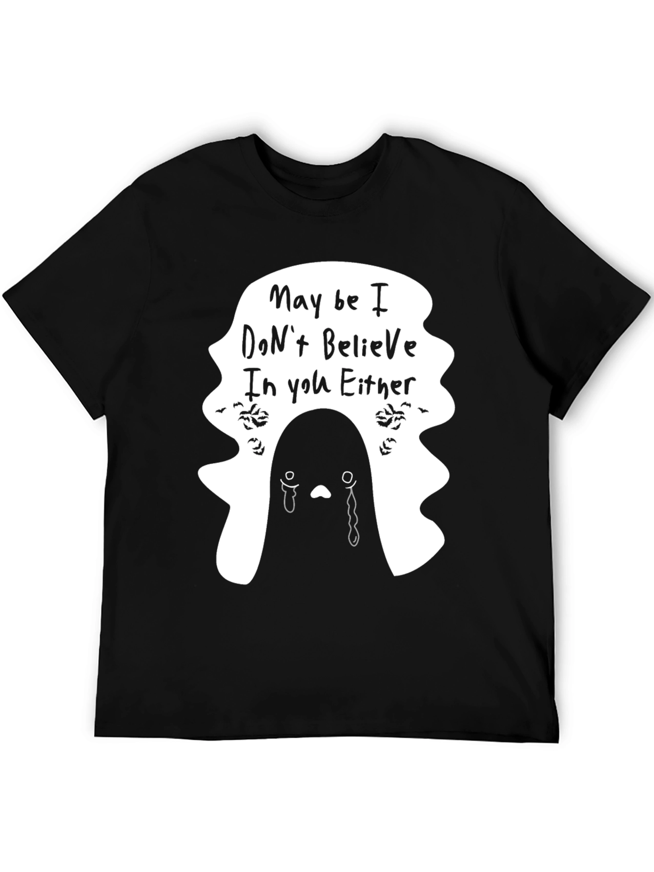 Emo Ghost T-Shirt - Maybe I Dont Believe