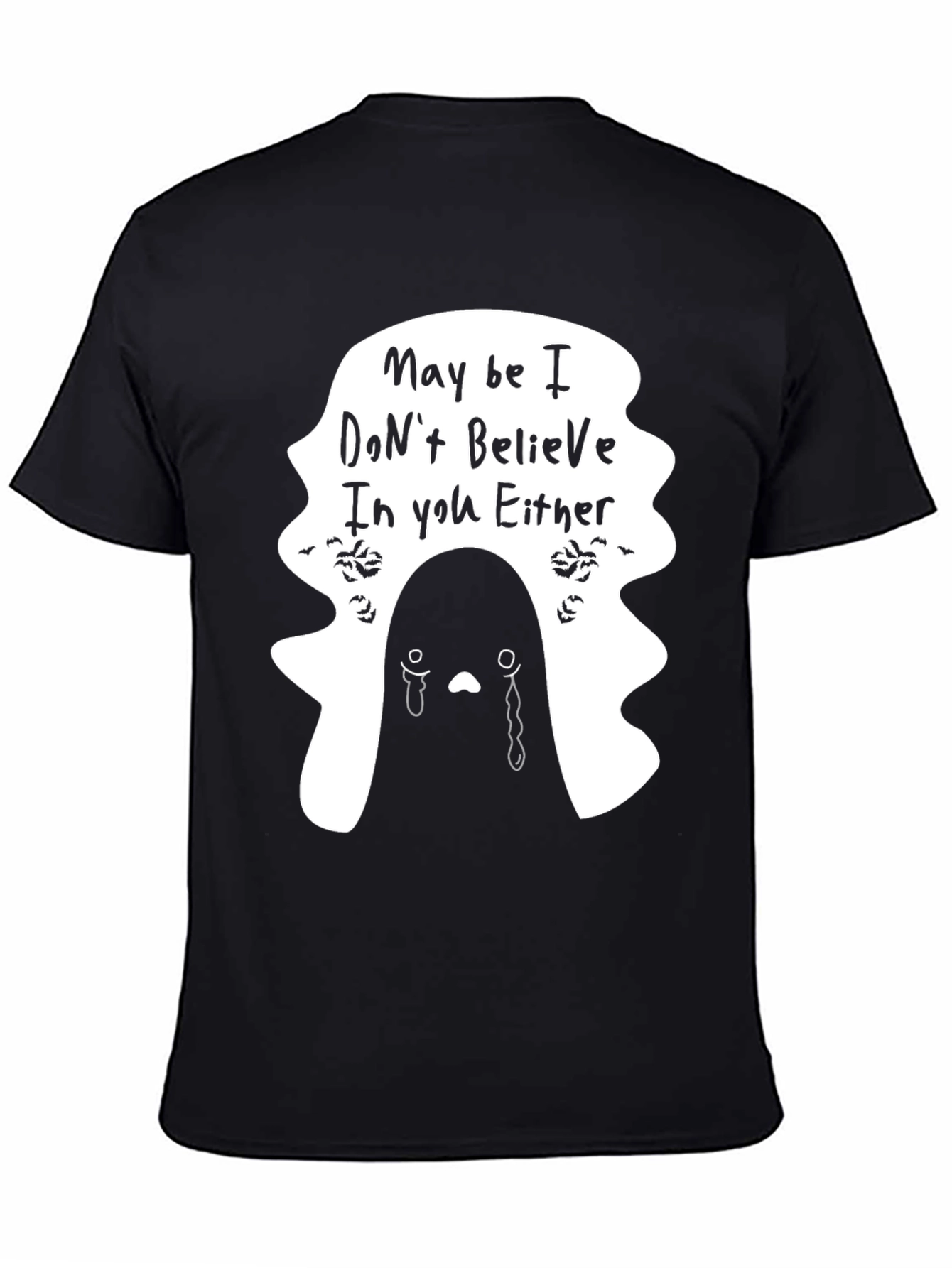 Emo Ghost T-Shirt - Maybe I Dont Believe