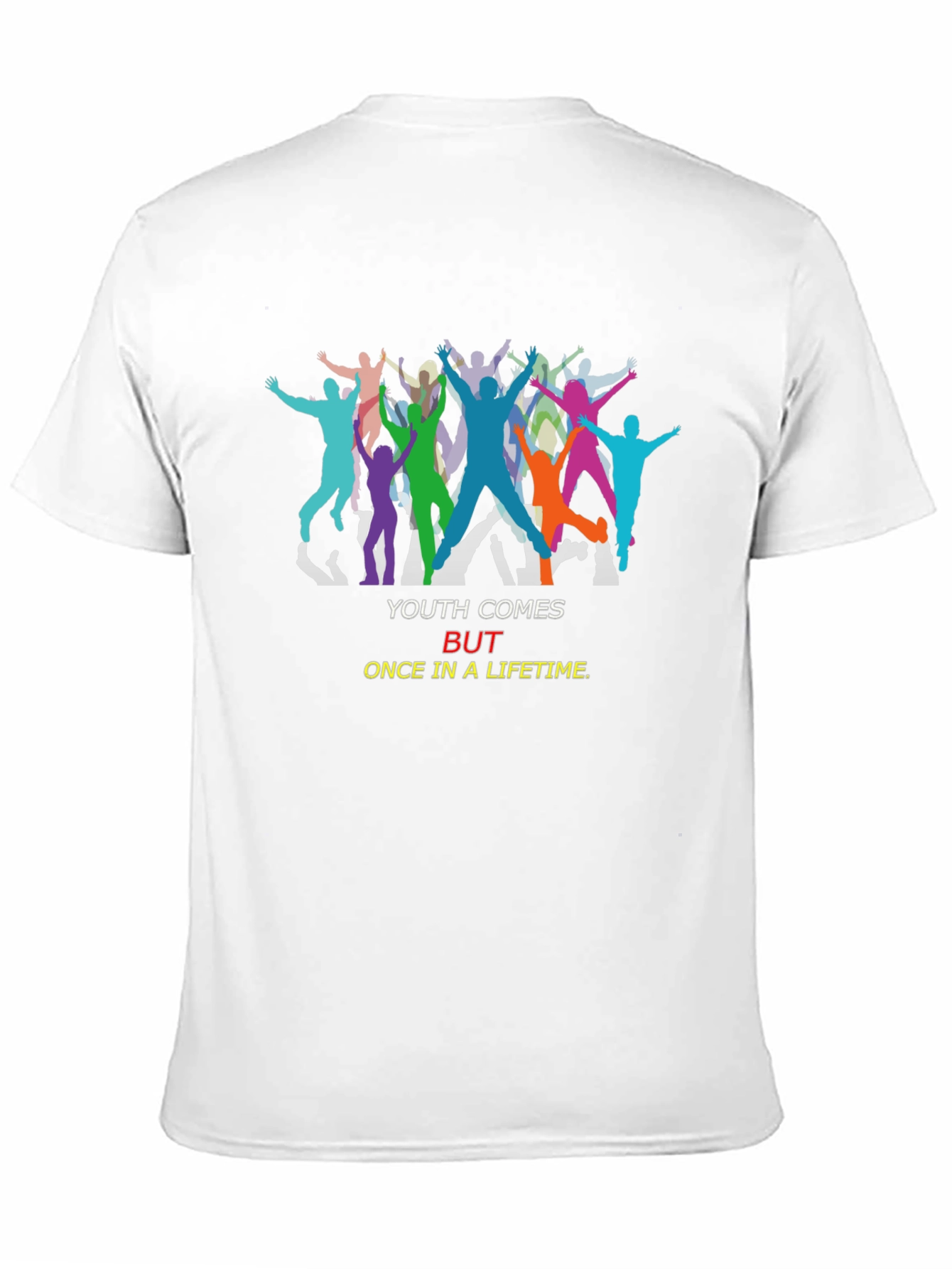 Youth Comes Once T-Shirt Unisex Black Tee