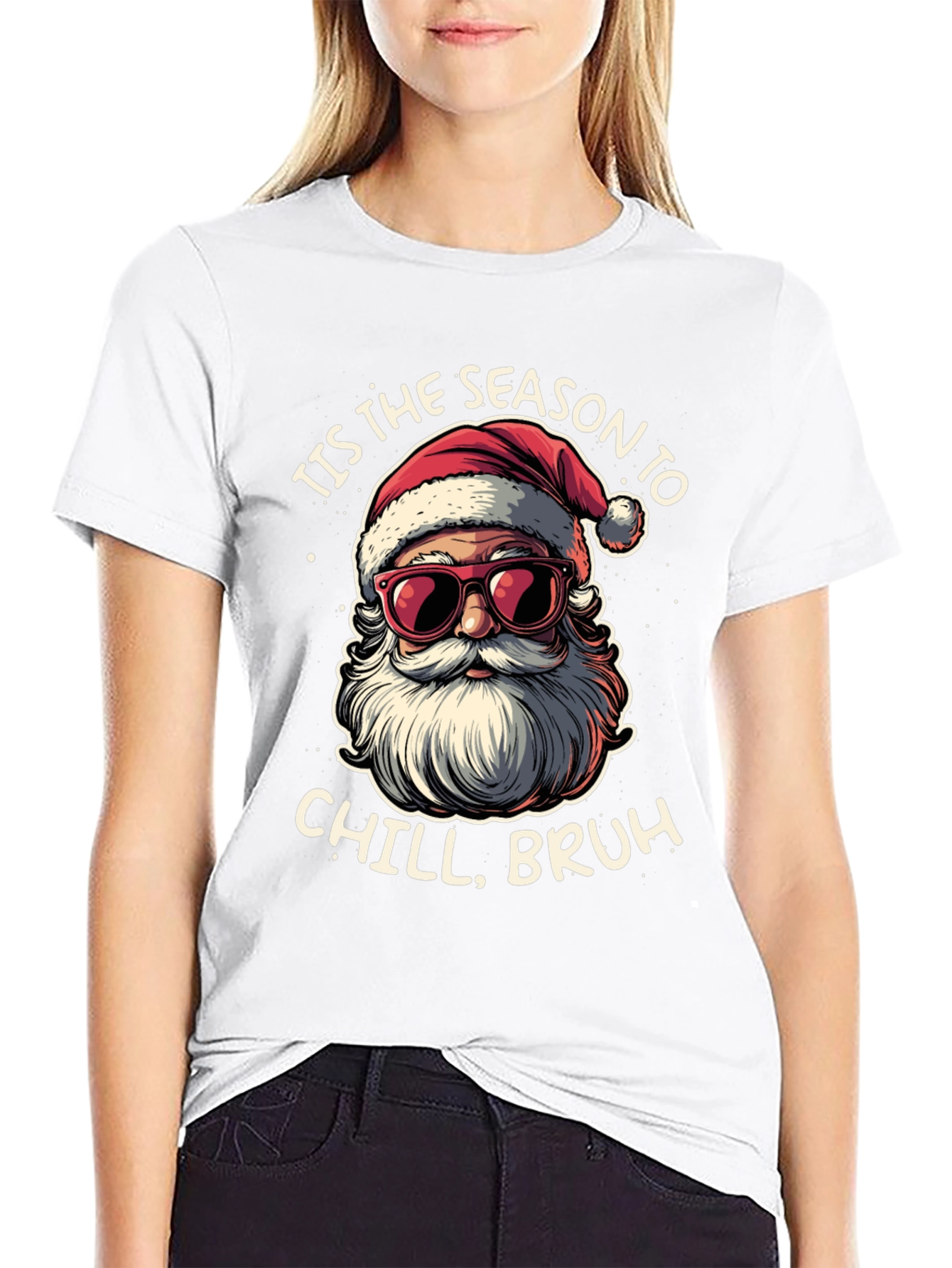 Tis the Season to Chill Santa T-Shirt