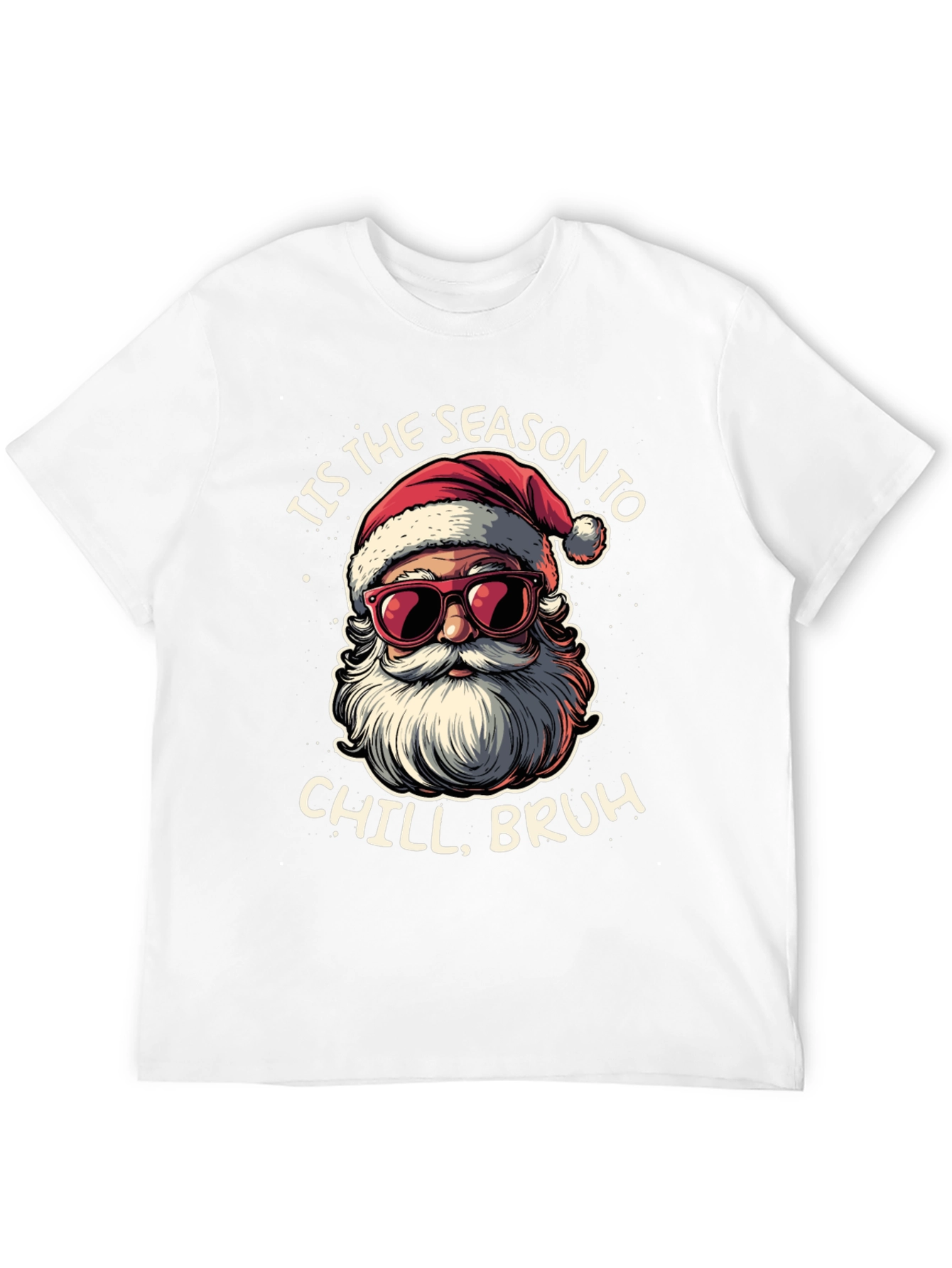 Tis the Season to Chill Santa T-Shirt