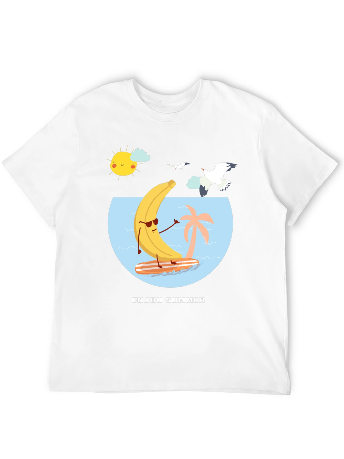 Enjoy Summer Banana Surf T-Shirt