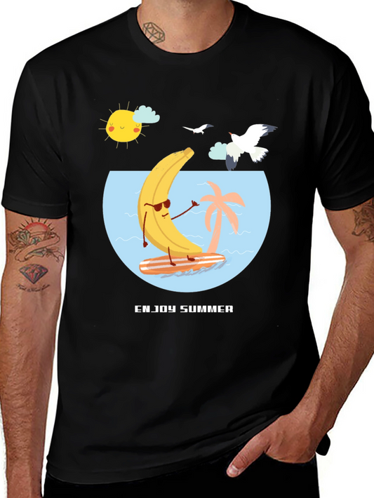 Enjoy Summer Banana Surf T-Shirt