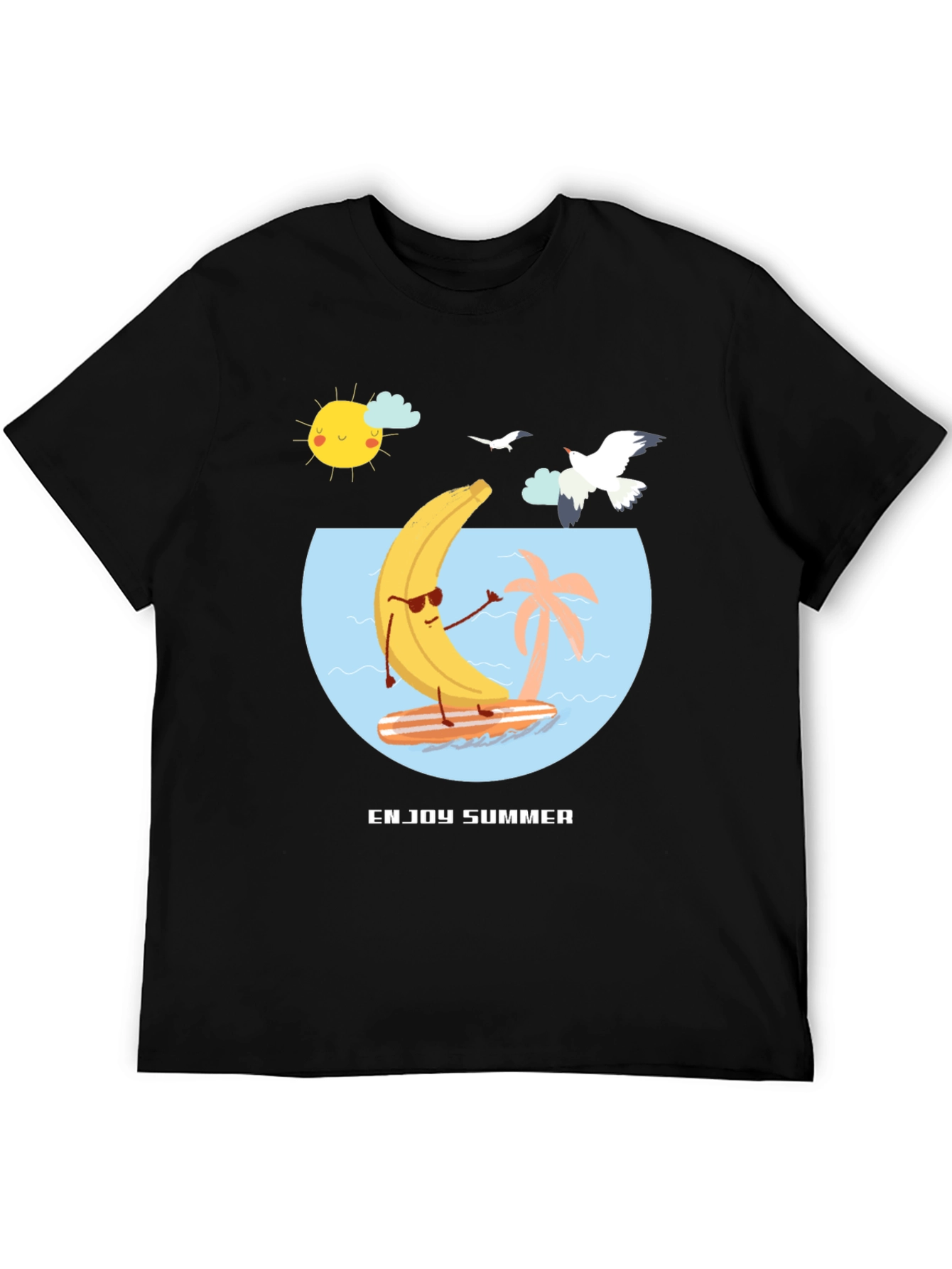 Enjoy Summer Banana Surf T-Shirt